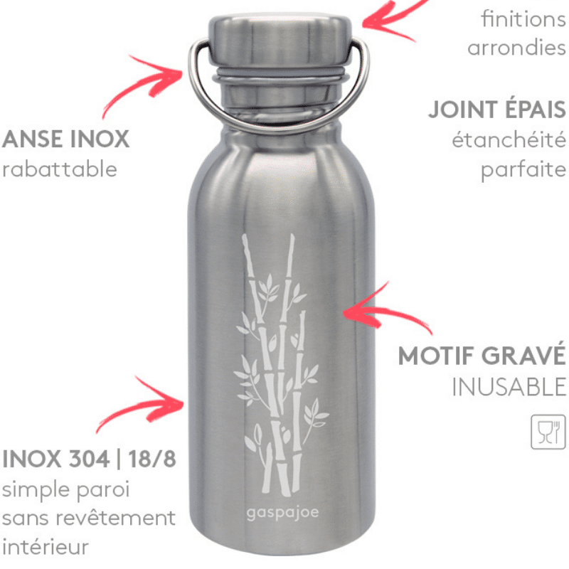 Gourde Gaspajoe 500ml - Paroi simple
