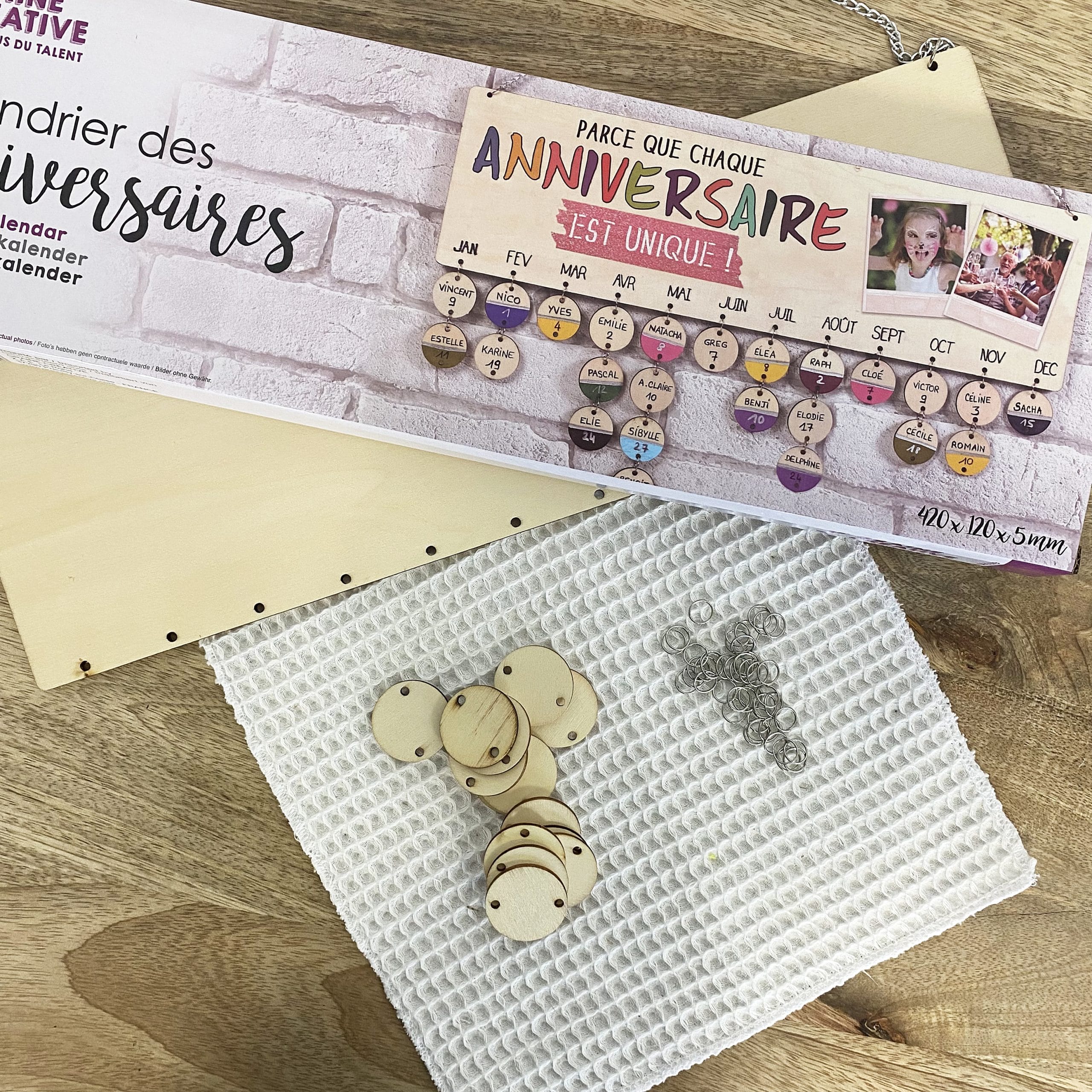 DIY - Calendrier anniversaires en bois