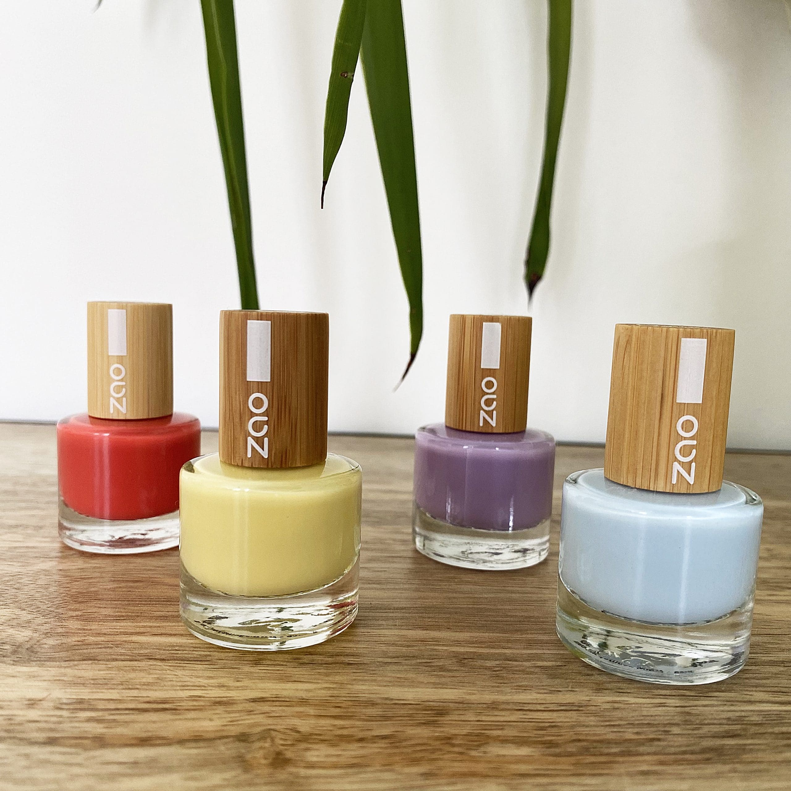 Set de 4 vernis biosourcés PASTEL