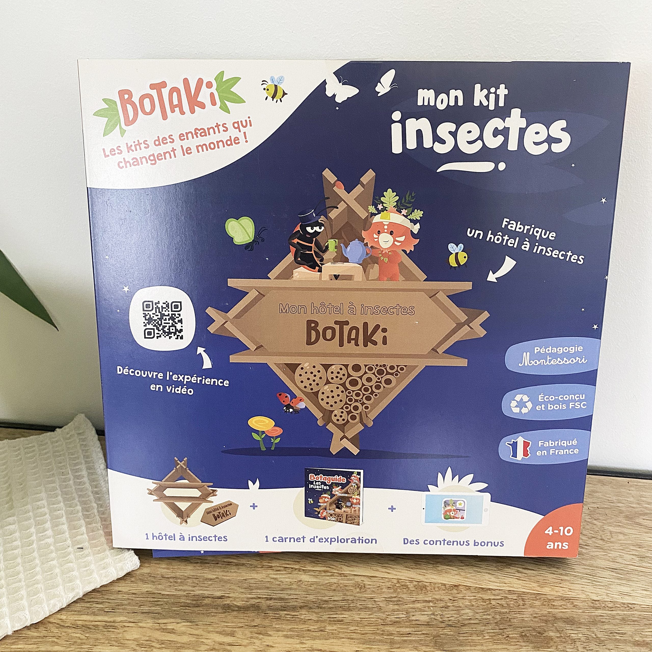 Mon kit insectes : Je fabrique un hôtel à insectes en bois