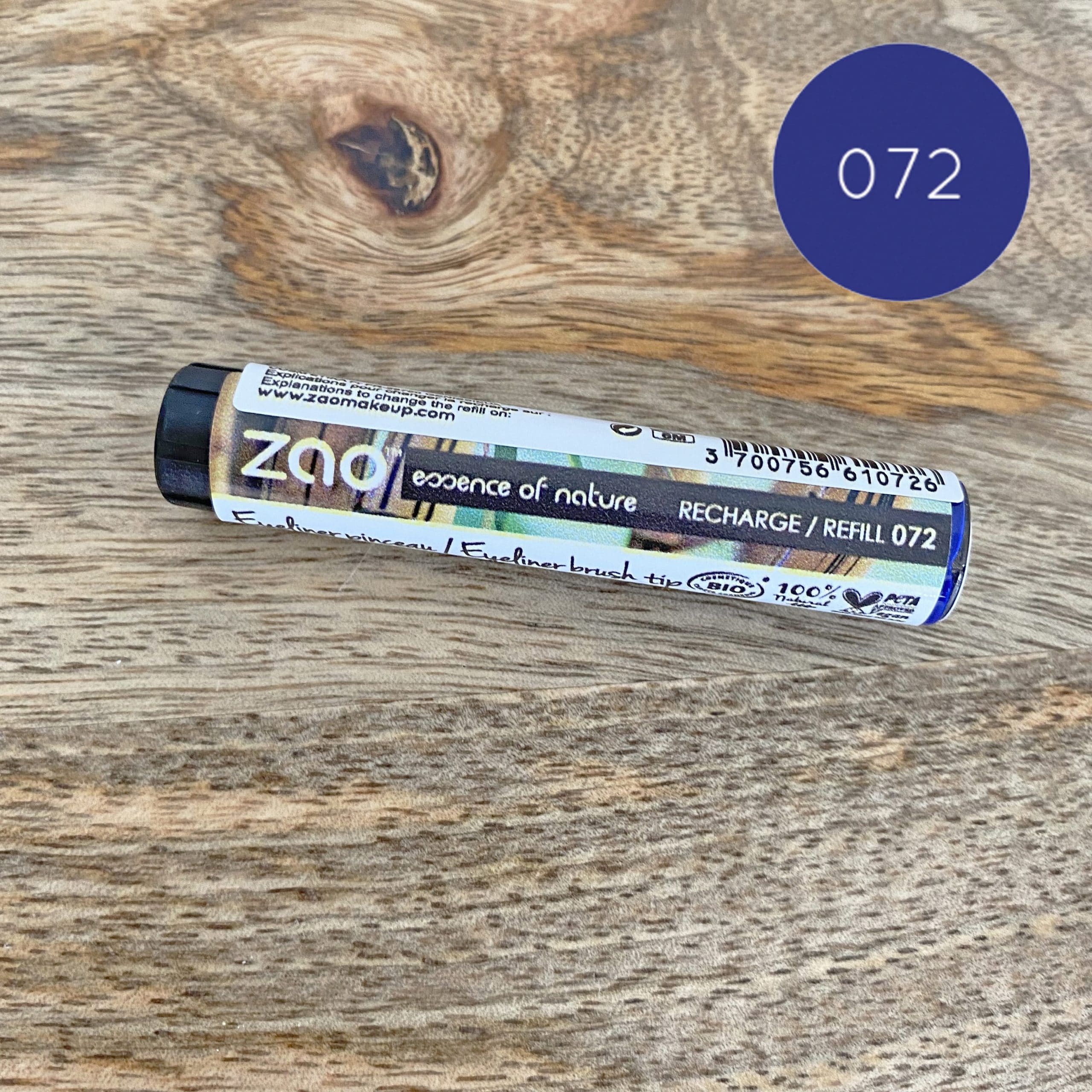 Eyeliner bio rechargeable - 072 Bleu électrique
