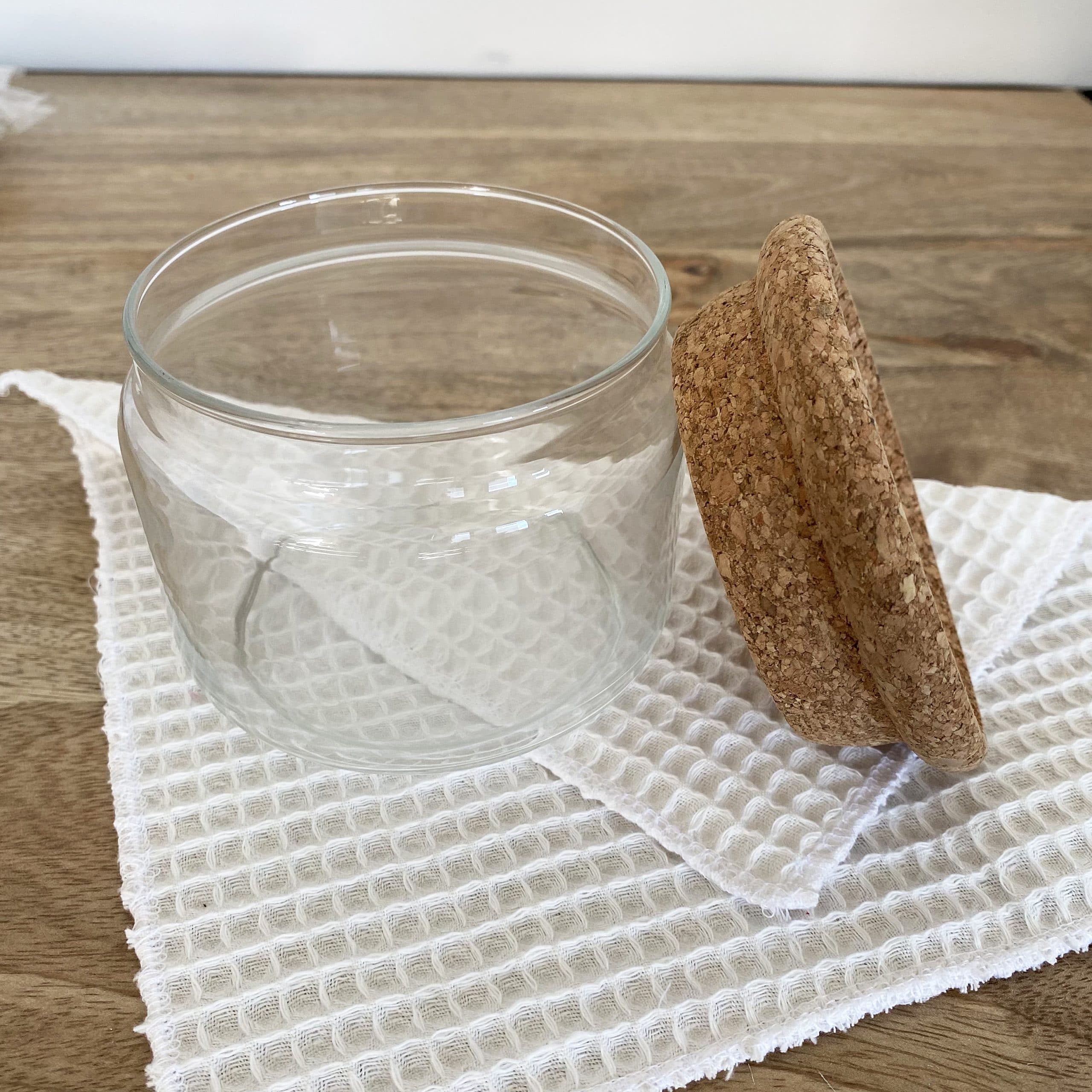 Bocaux en verre avec bouchon en liège - Taille au choix