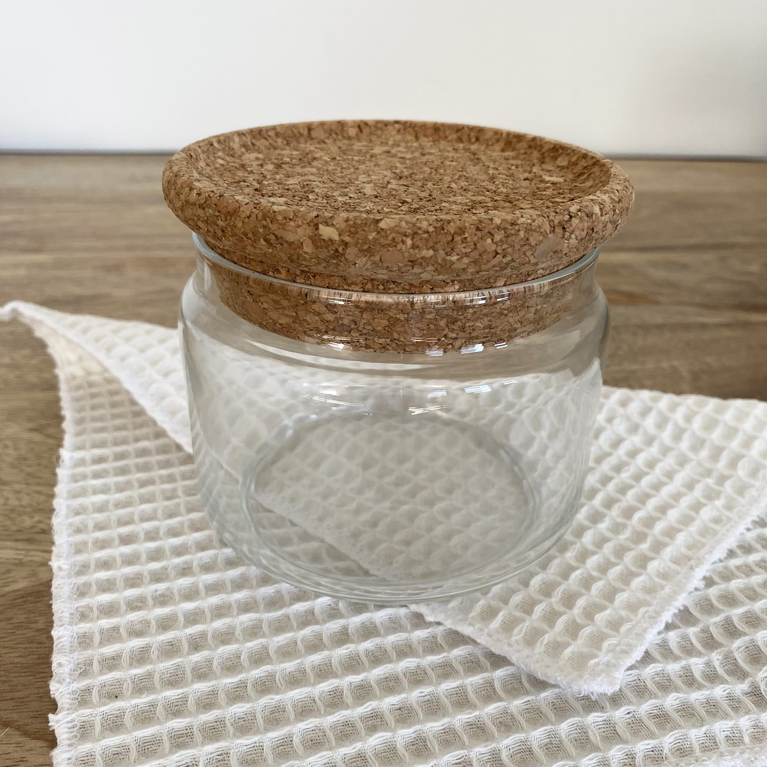 Bocaux en verre avec bouchon en liège - Taille au choix