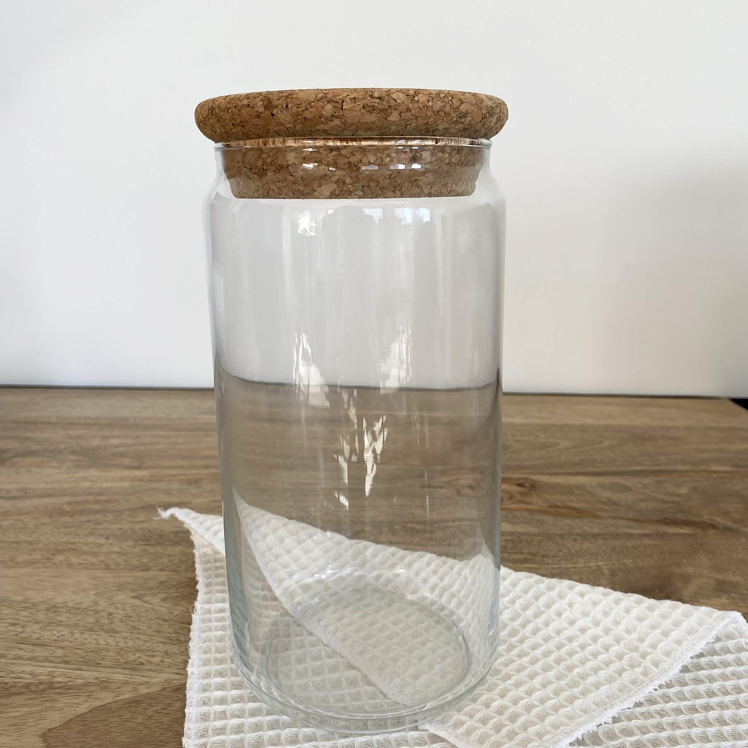 Bocaux en verre avec bouchon en liège - Taille au choix
