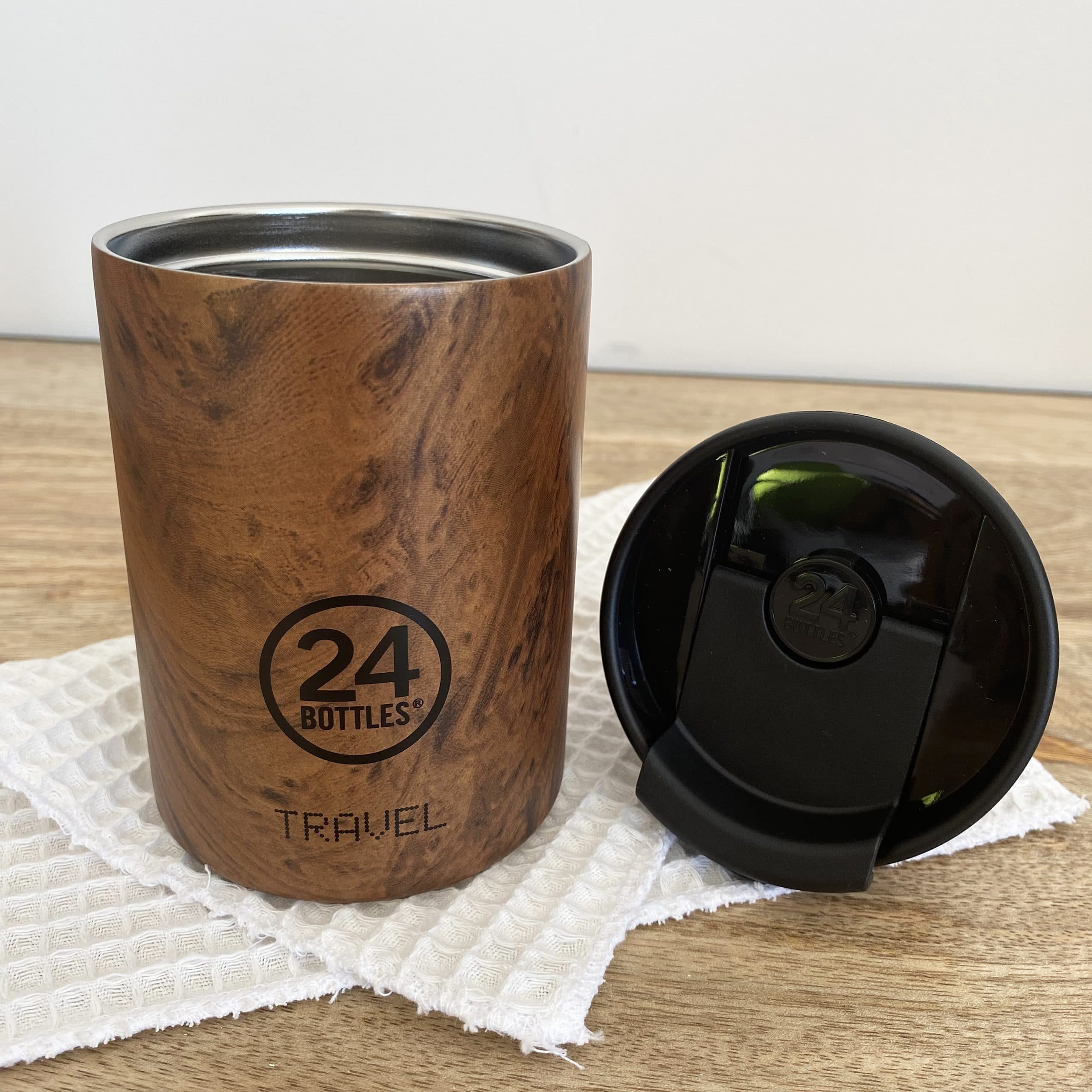 Mug TRAVEL isotherme 350 ml - Sequoia Wood | 24 Bottles