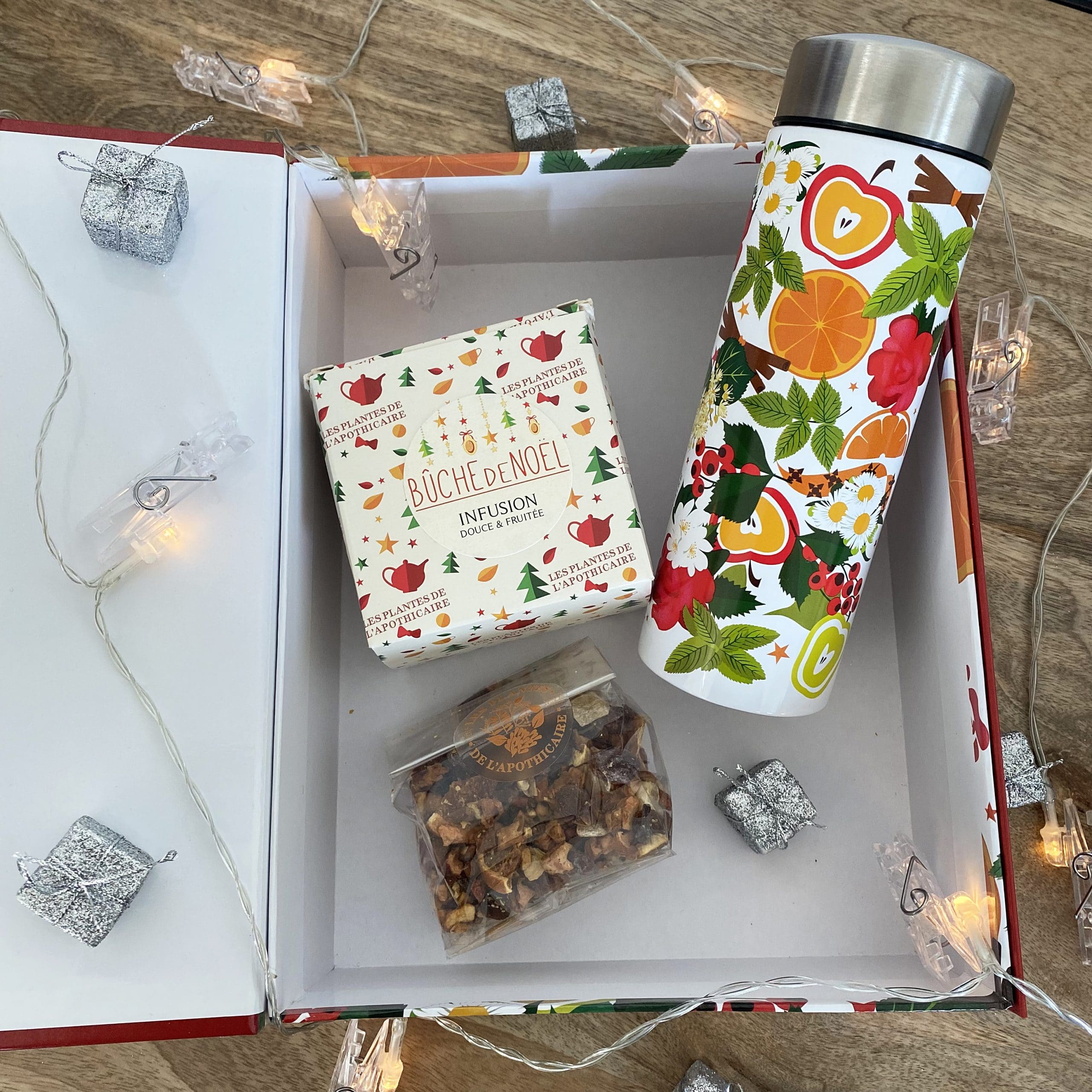 Coffret cadeau : Une théière + infusion douce et fruitée