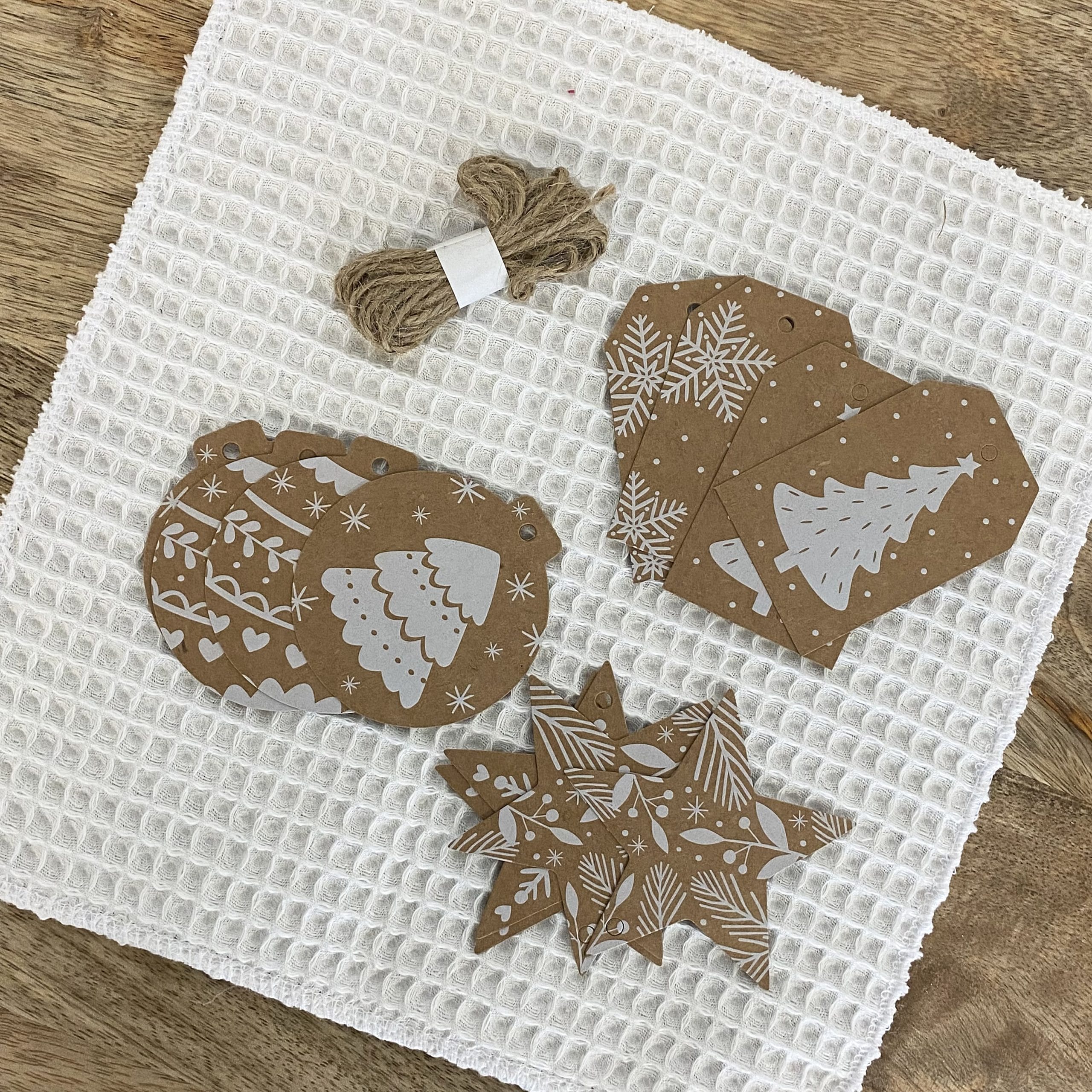 Etiquettes cadeaux de Noël - Kraft