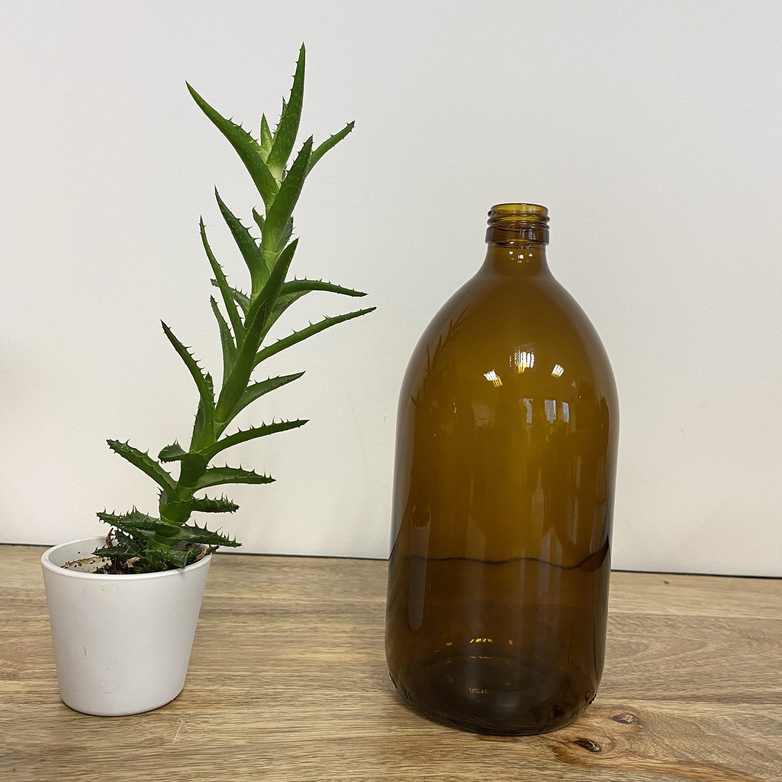 Flacon en verre 500 ml - 6 coloris au choix