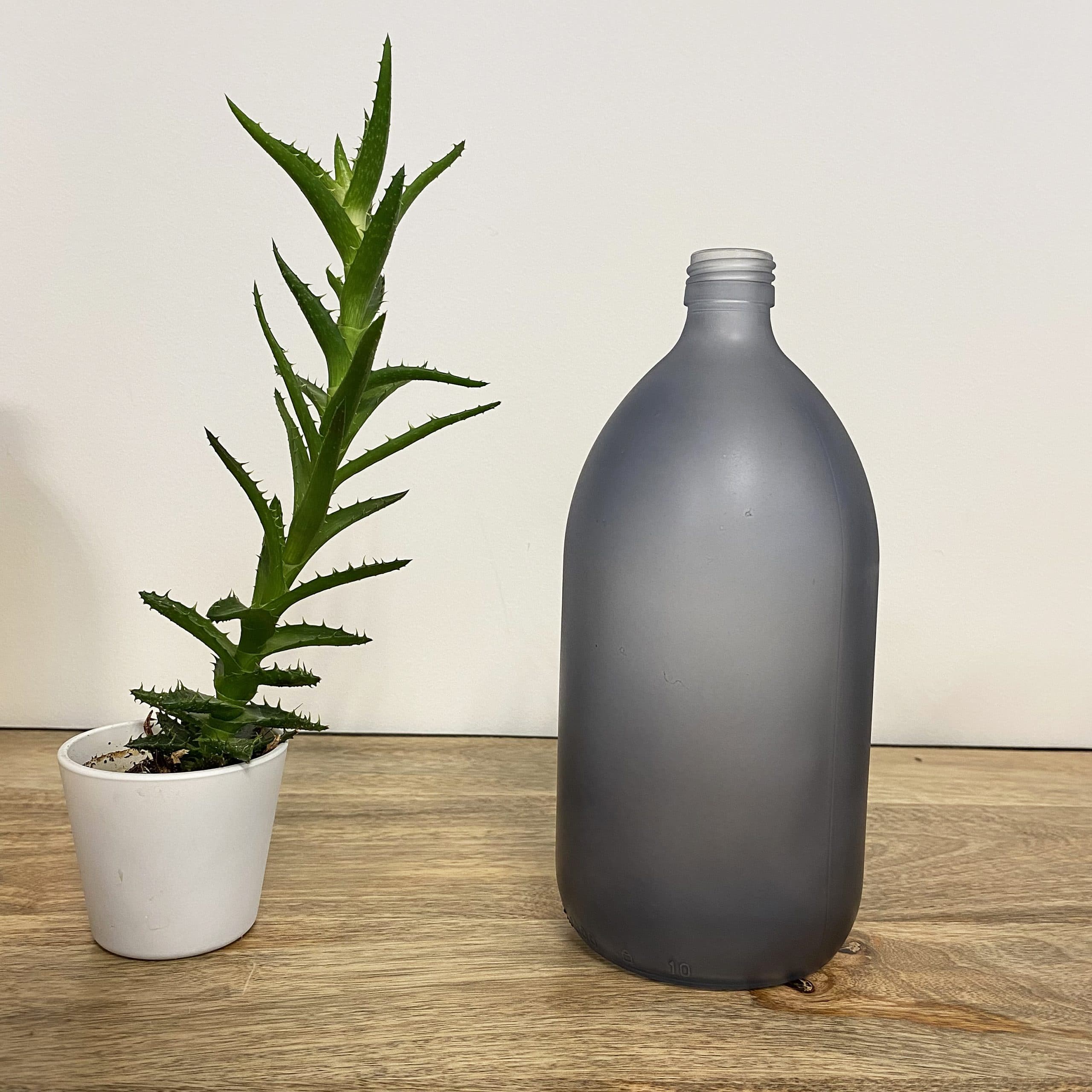 Flacon en verre d'1 L - 6 coloris au choix