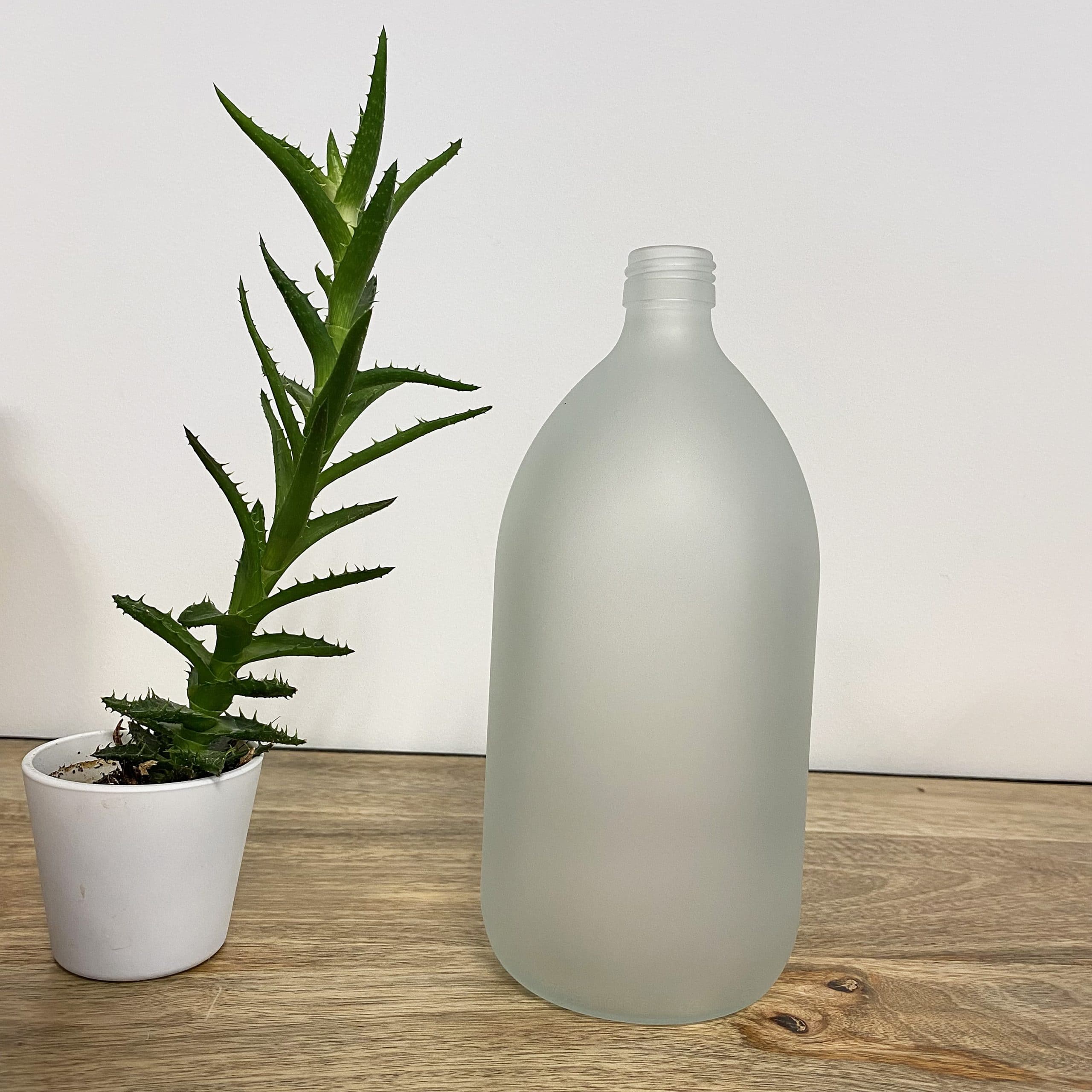 Flacon en verre d'1 L - 6 coloris au choix