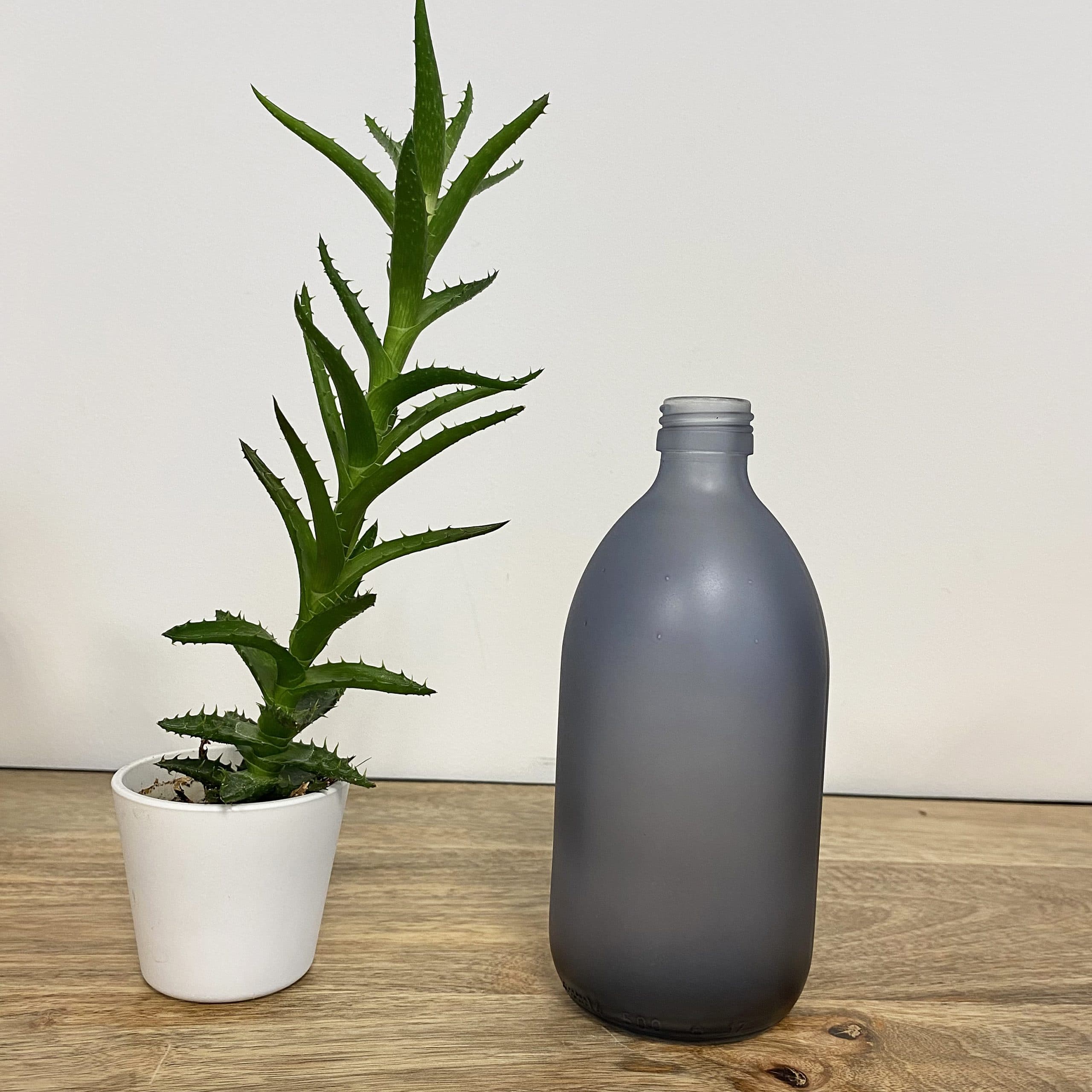 Flacon en verre 500 ml - 6 coloris au choix