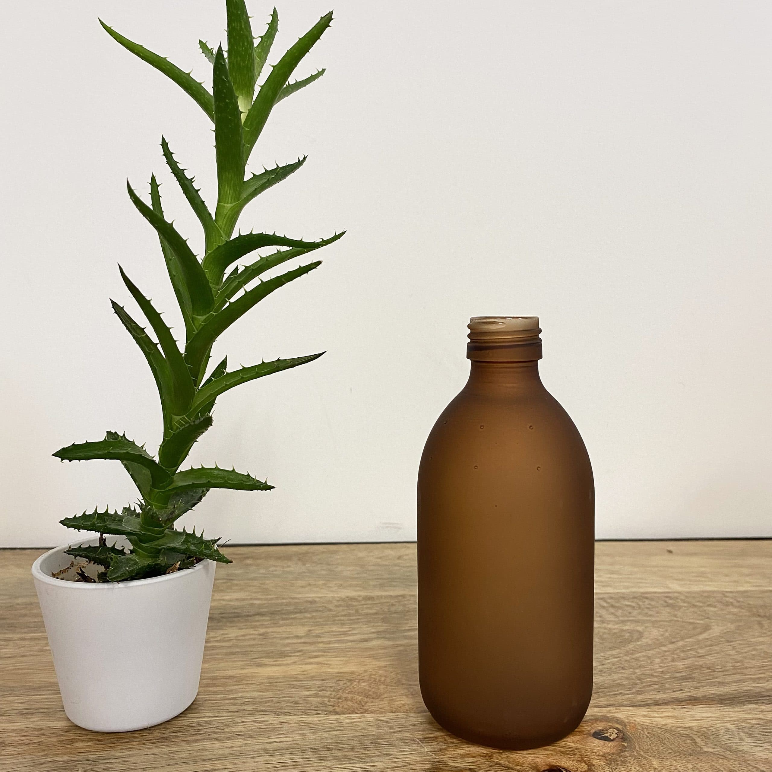 Flacon en verre 300 ml - 5 coloris au choix