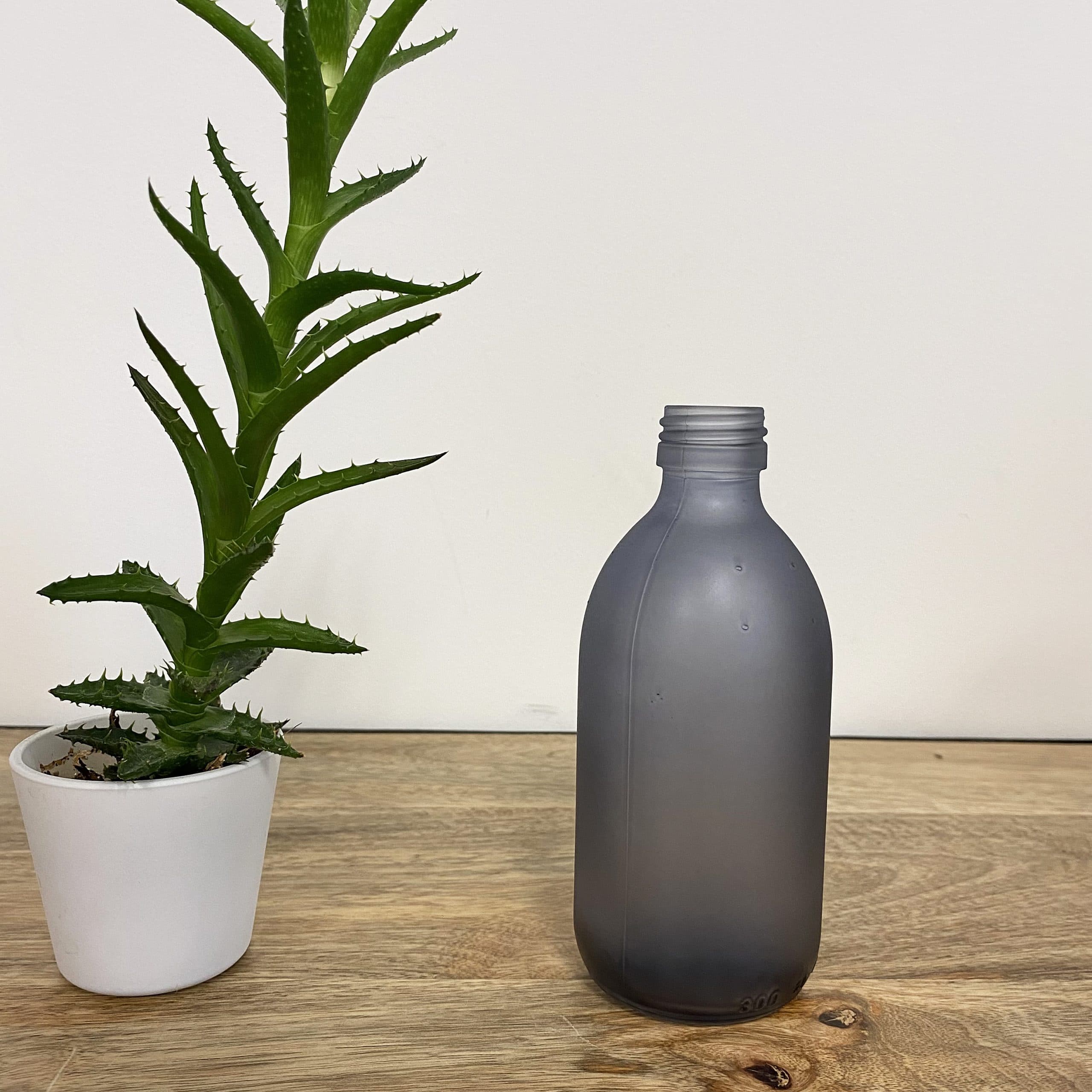 Flacon en verre 300 ml - 5 coloris au choix