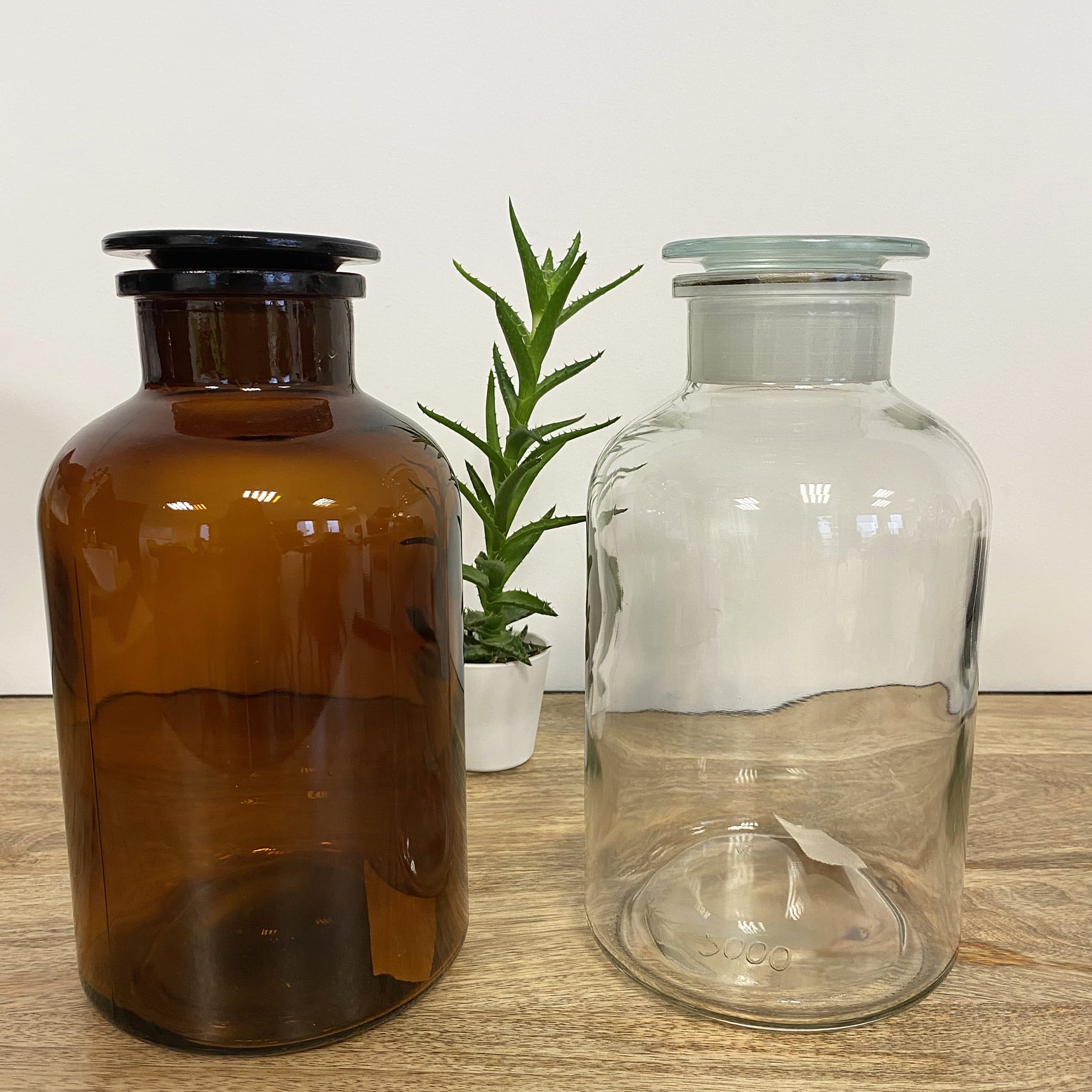 Jar en verre 1 L - Coloris au choix