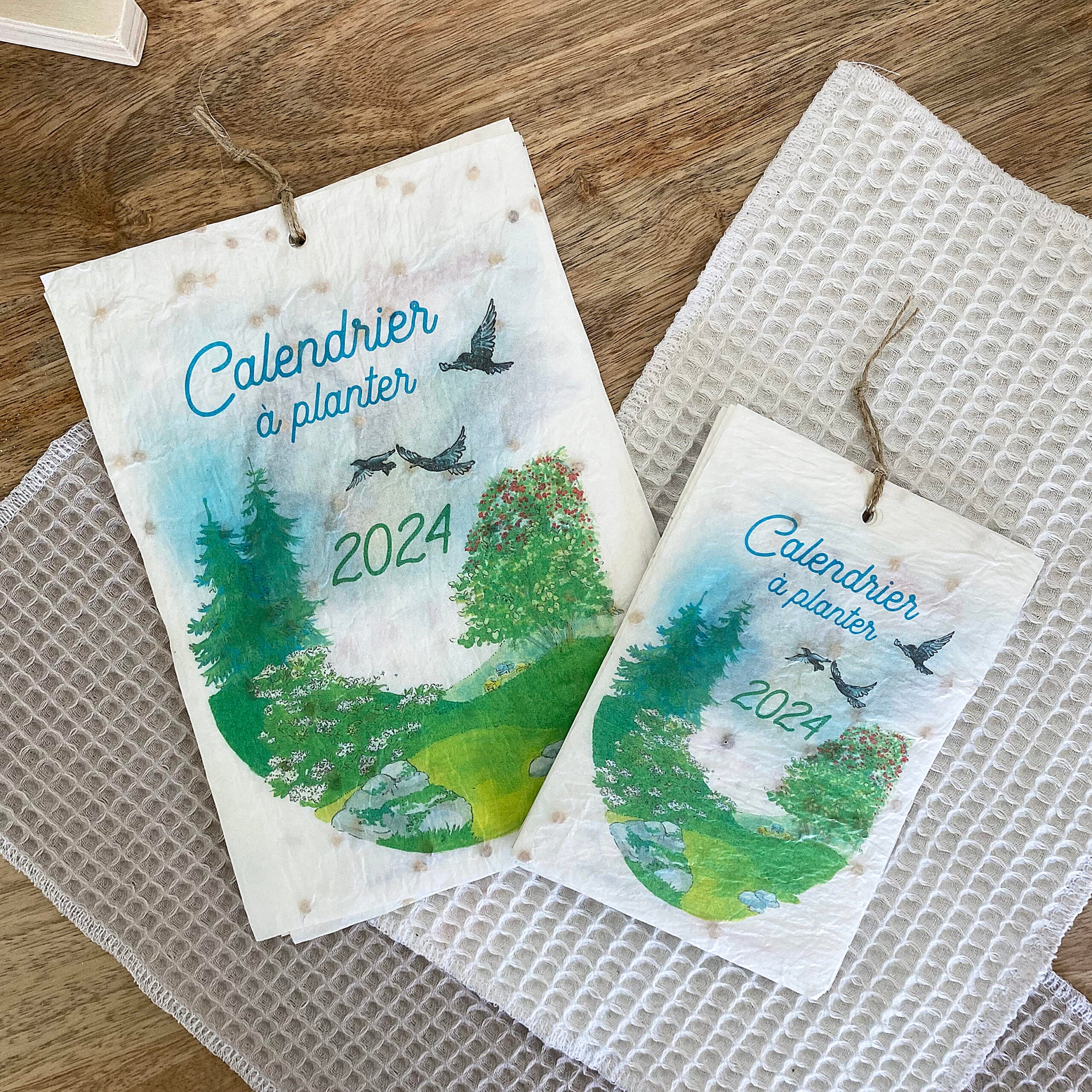 Calendrier ensemencé à planter 2024 Jardin - Format A5