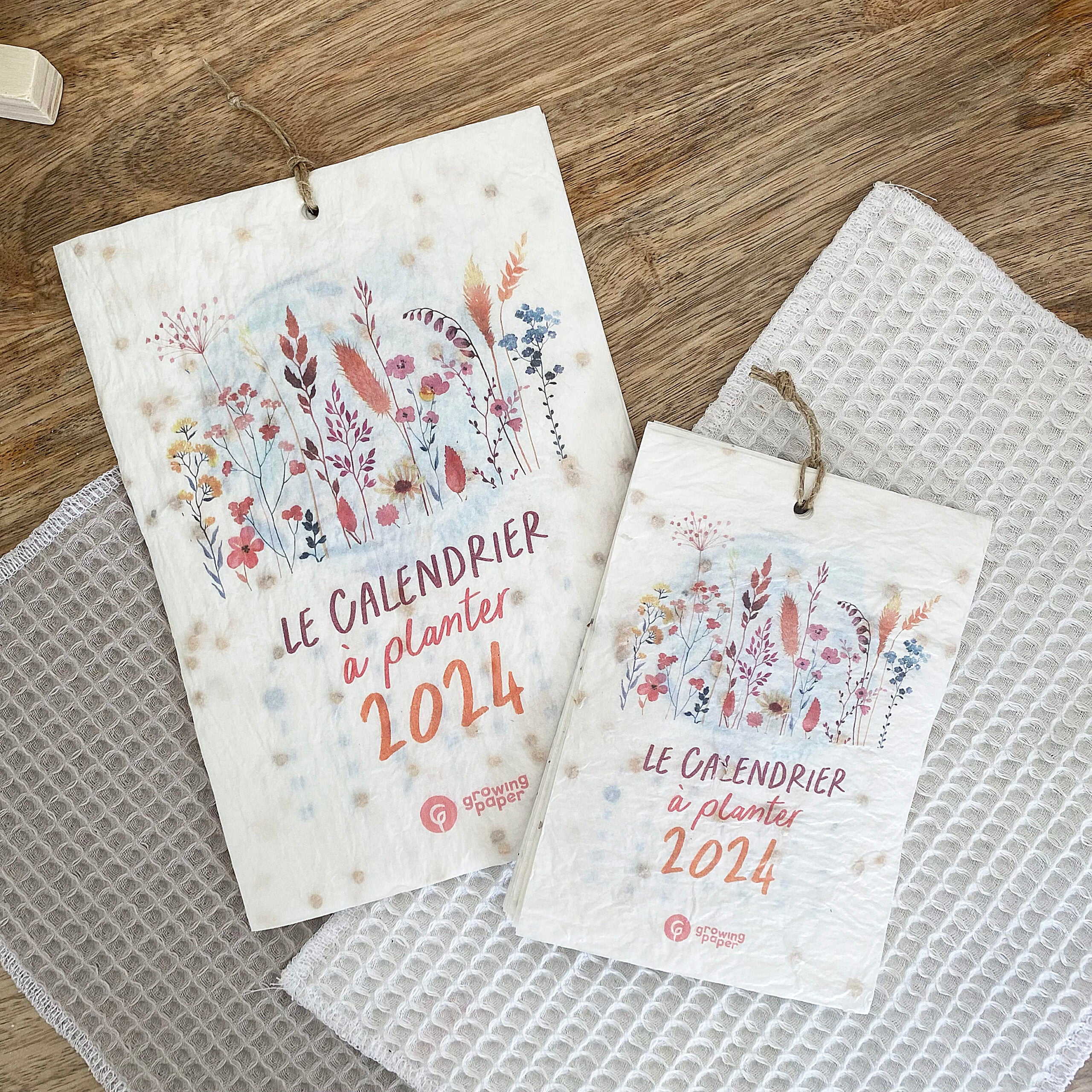 Calendrier ensemencé à planter 2024 Saisons - Format A5