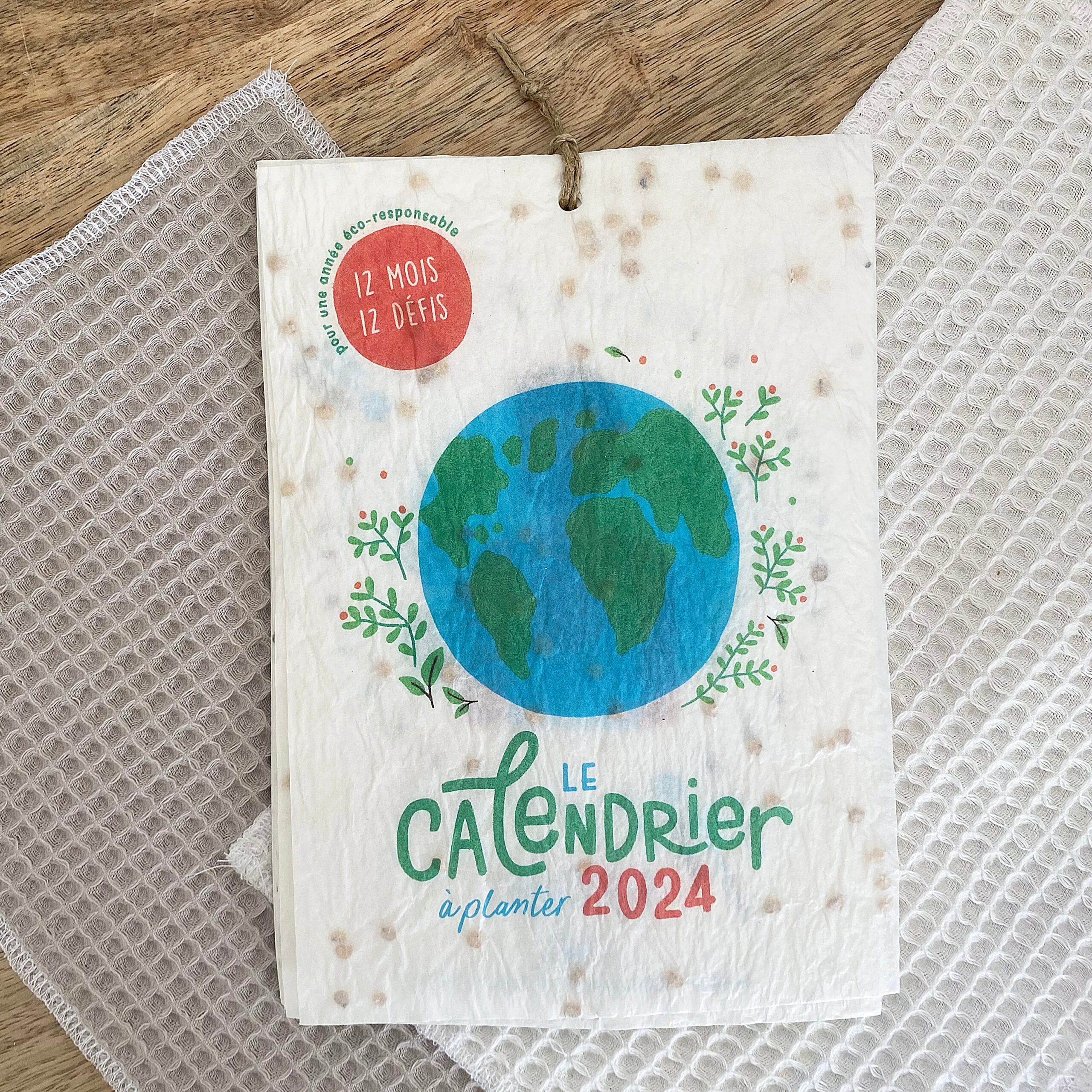Calendrier ensemencé à planter 2024 Planète - Format A5