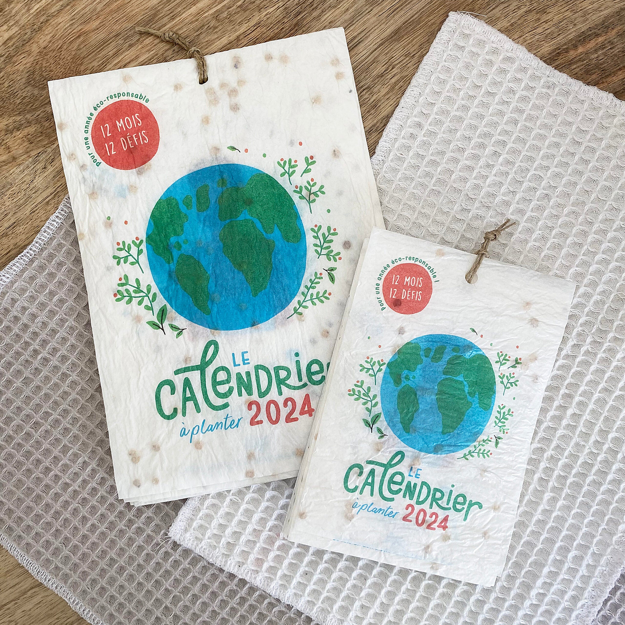 Calendrier ensemencé à planter 2024 Planète - Format A6