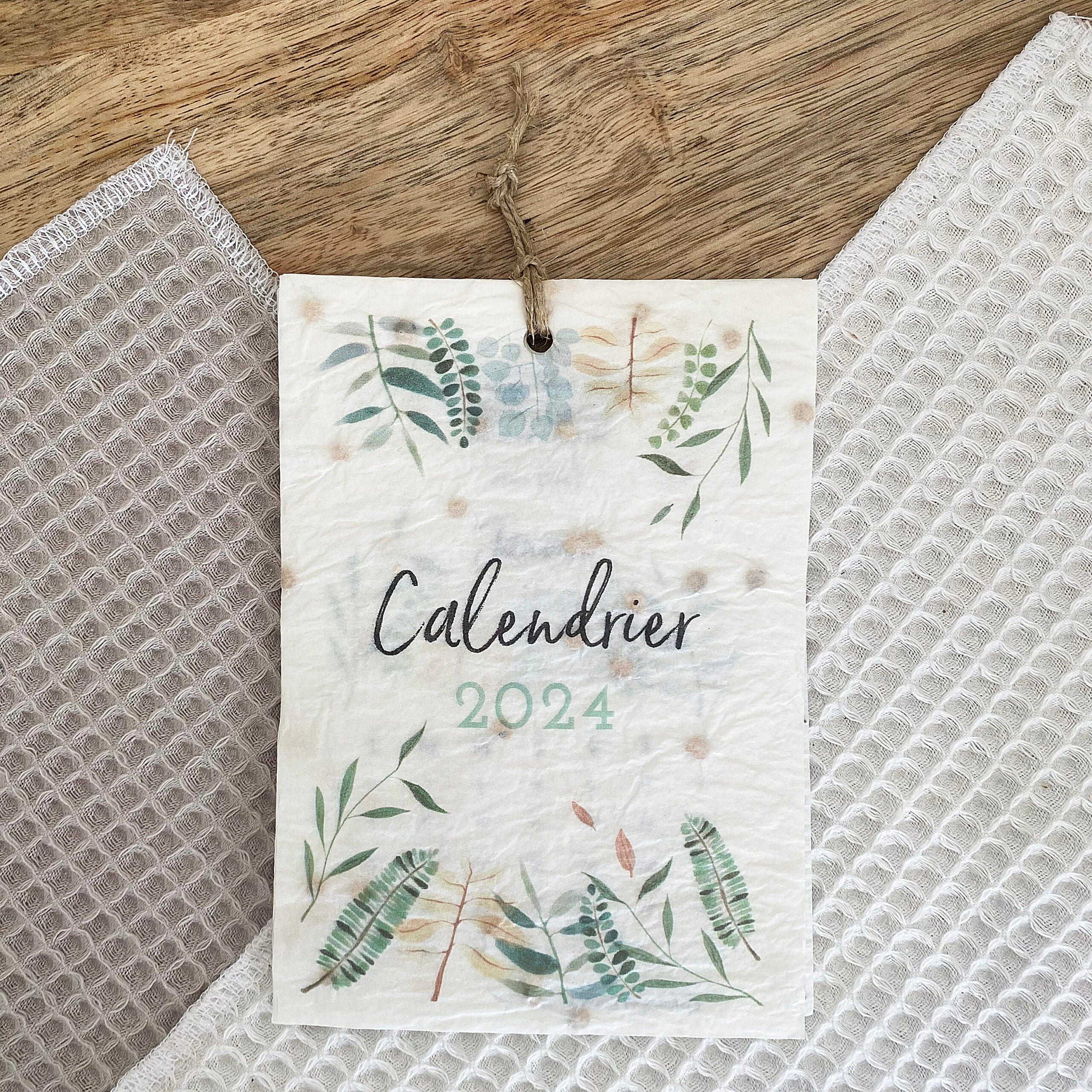 Calendrier ensemencé à planter 2024 Saisons - Format A6