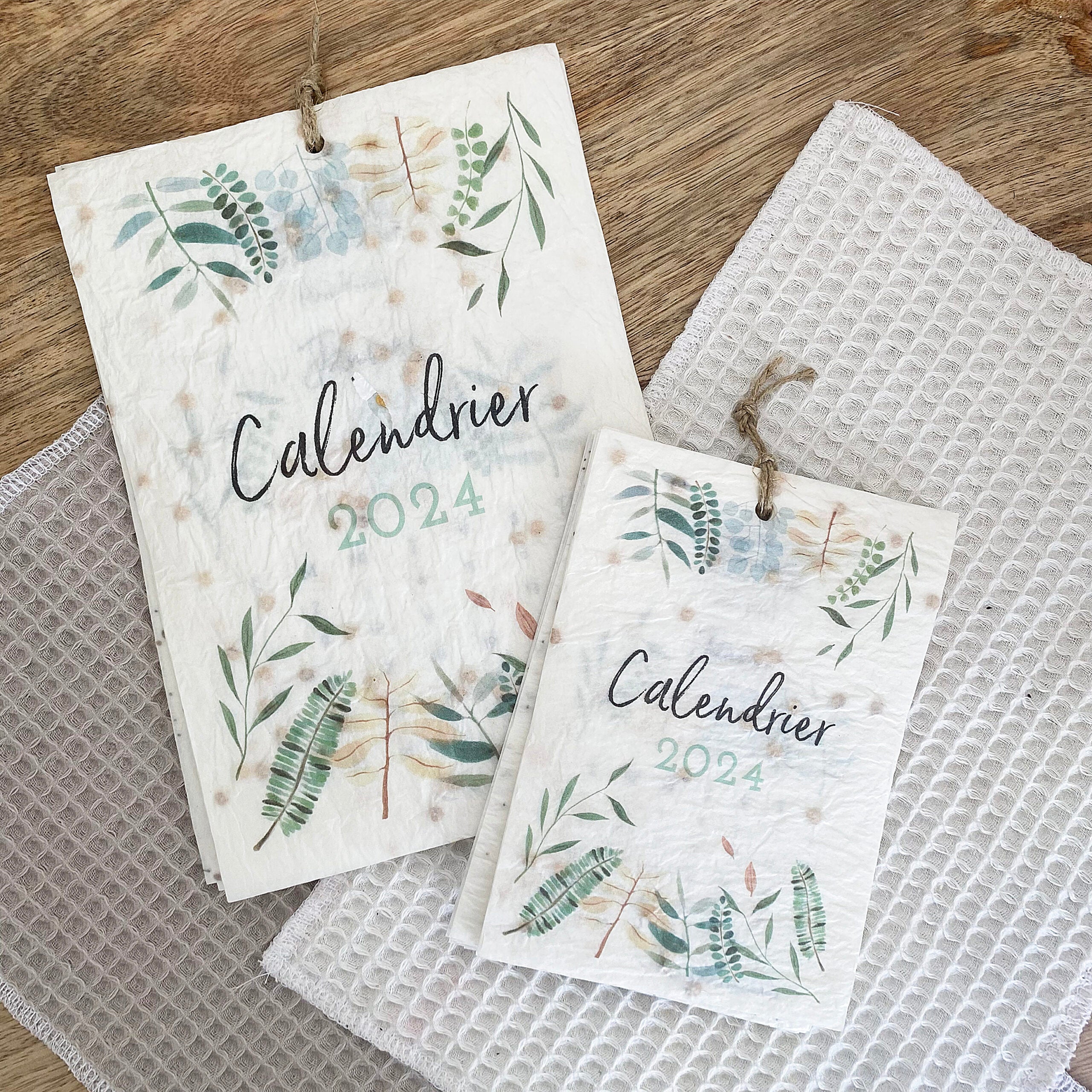 Calendrier ensemencé à planter 2024 Saisons - Format A6