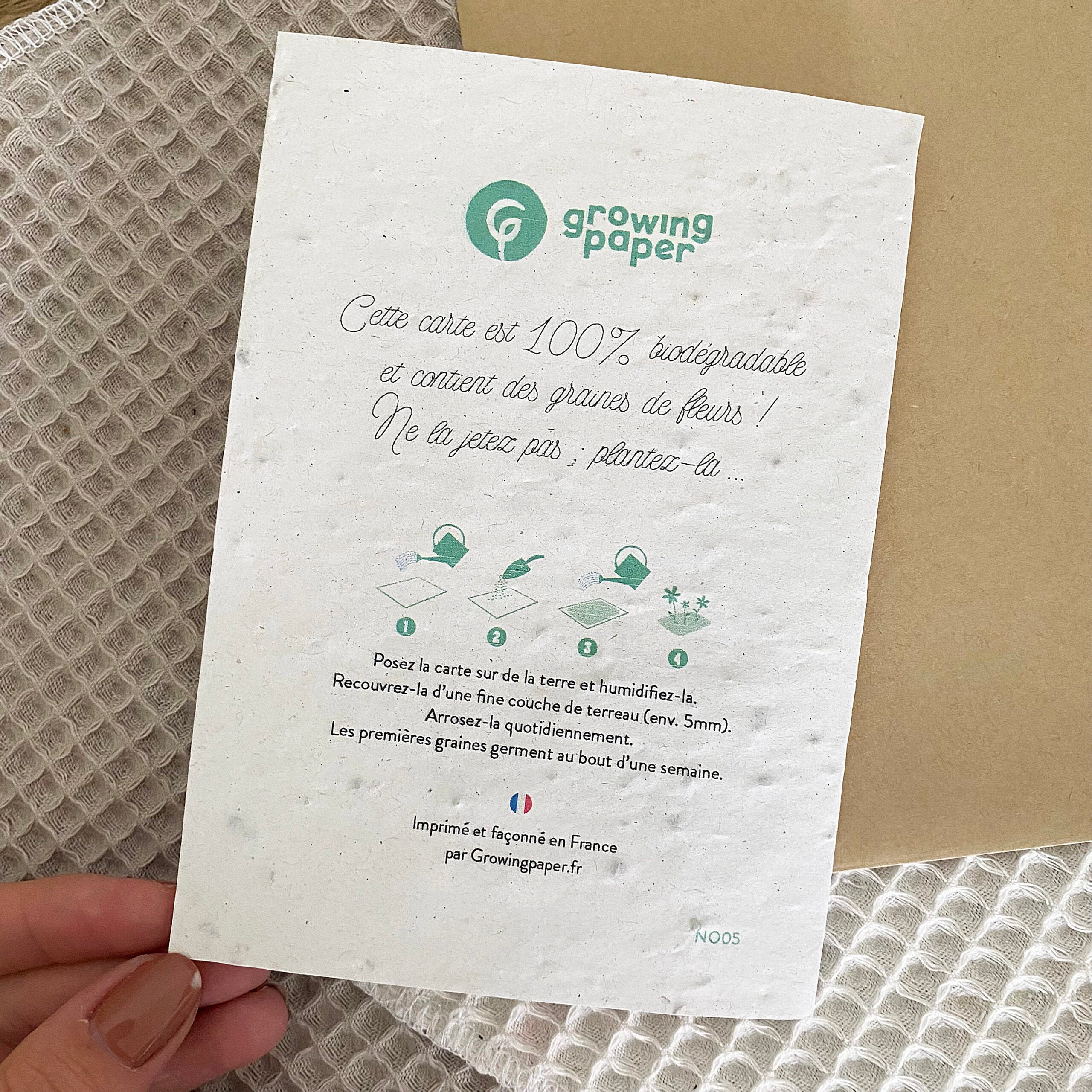 Carte ensemencée à planter - Joyeux Noël