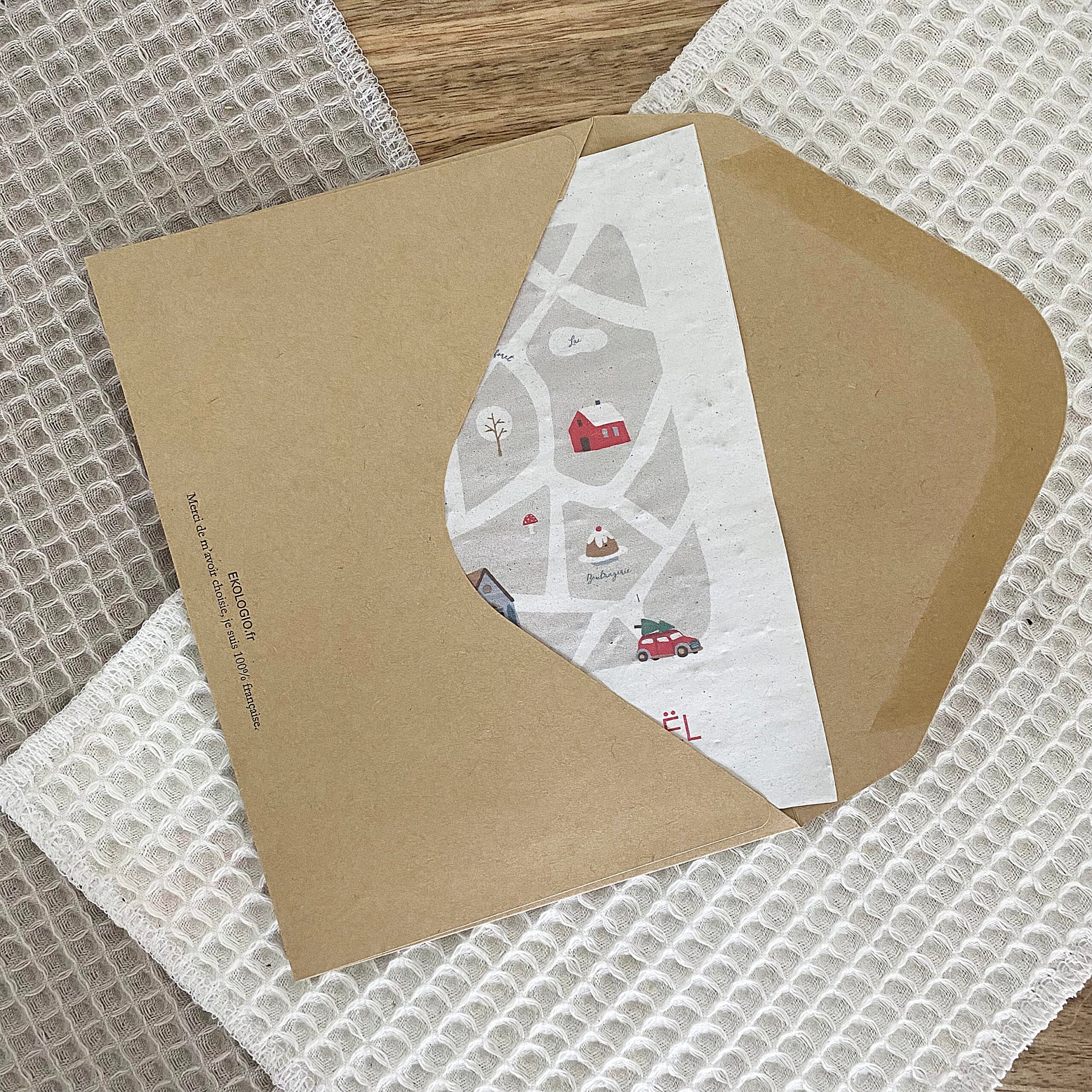 Carte ensemencée à planter - Joyeux Noël