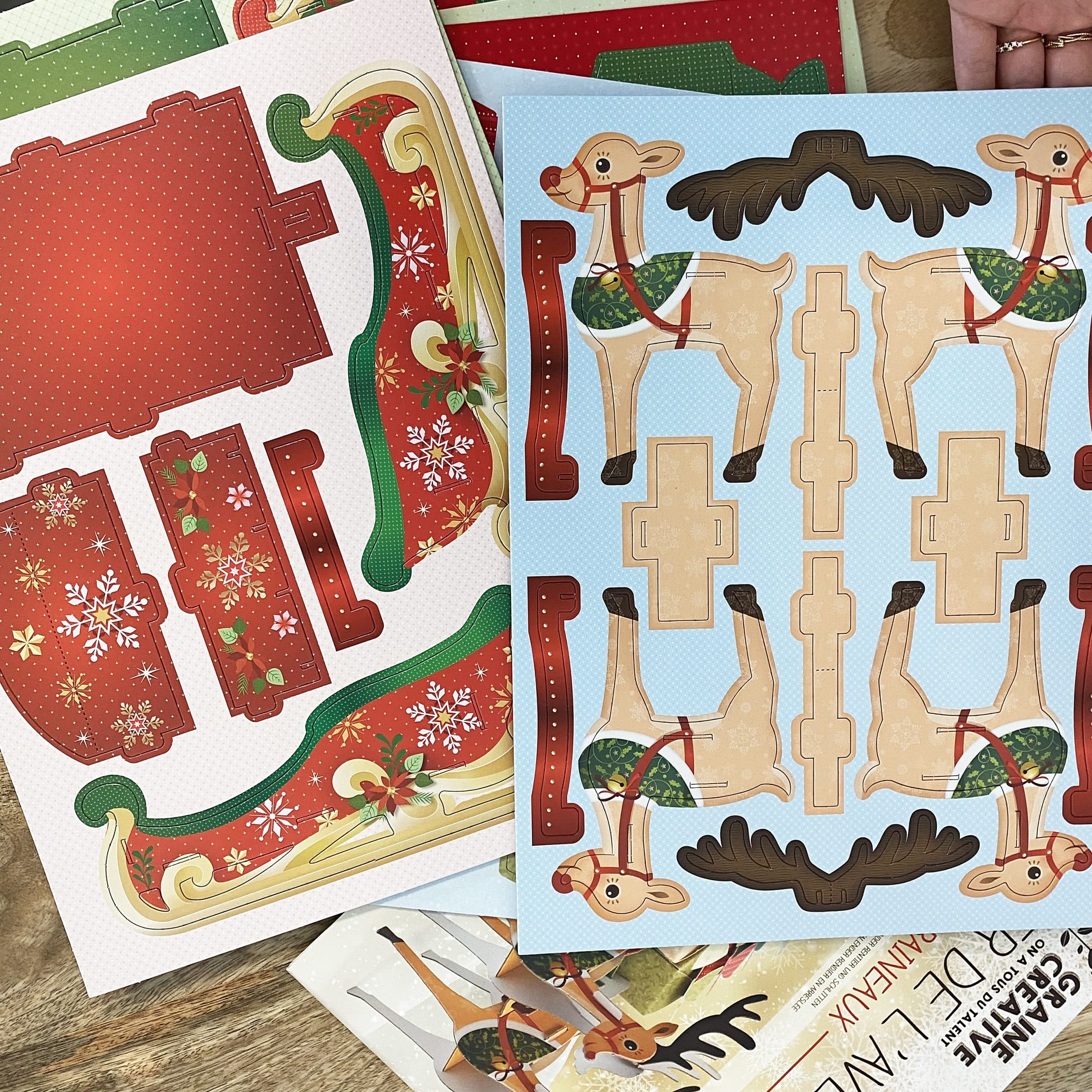 Kit pour faire son propre calendrier de l'avent - Rennes et traineaux