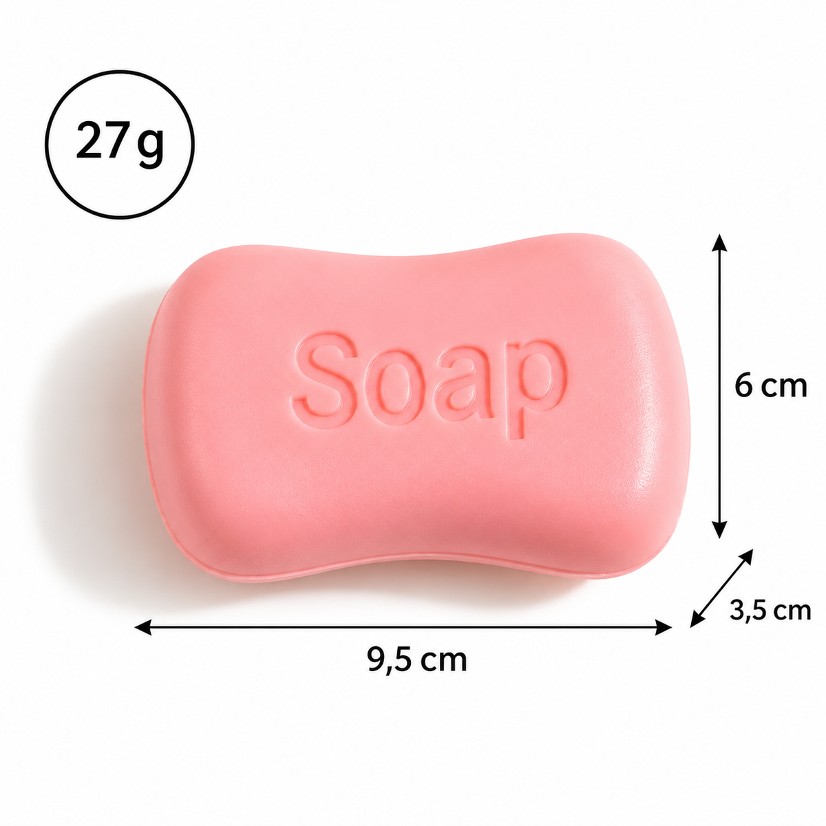 Squishy Savon rose - anti-stress à remontée lente