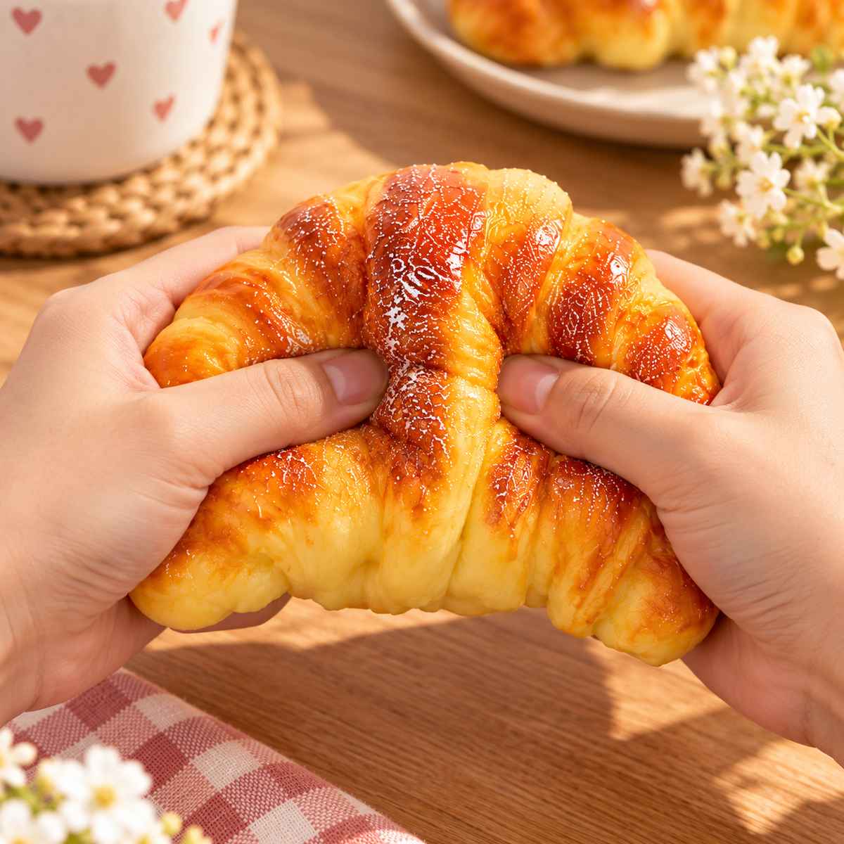 Squishy Croissant - anti-stress à remontée lente