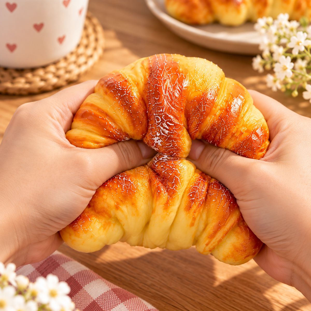 Squishy Croissant - anti-stress à remontée lente