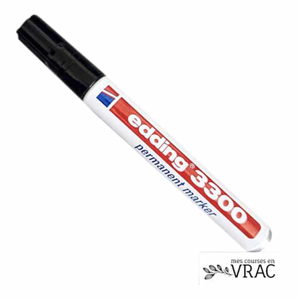Marqueur permanent rechargeable - Noir