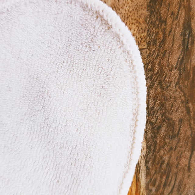 Lot de 4 mini gants à démaquiller réutilisables en coton bio