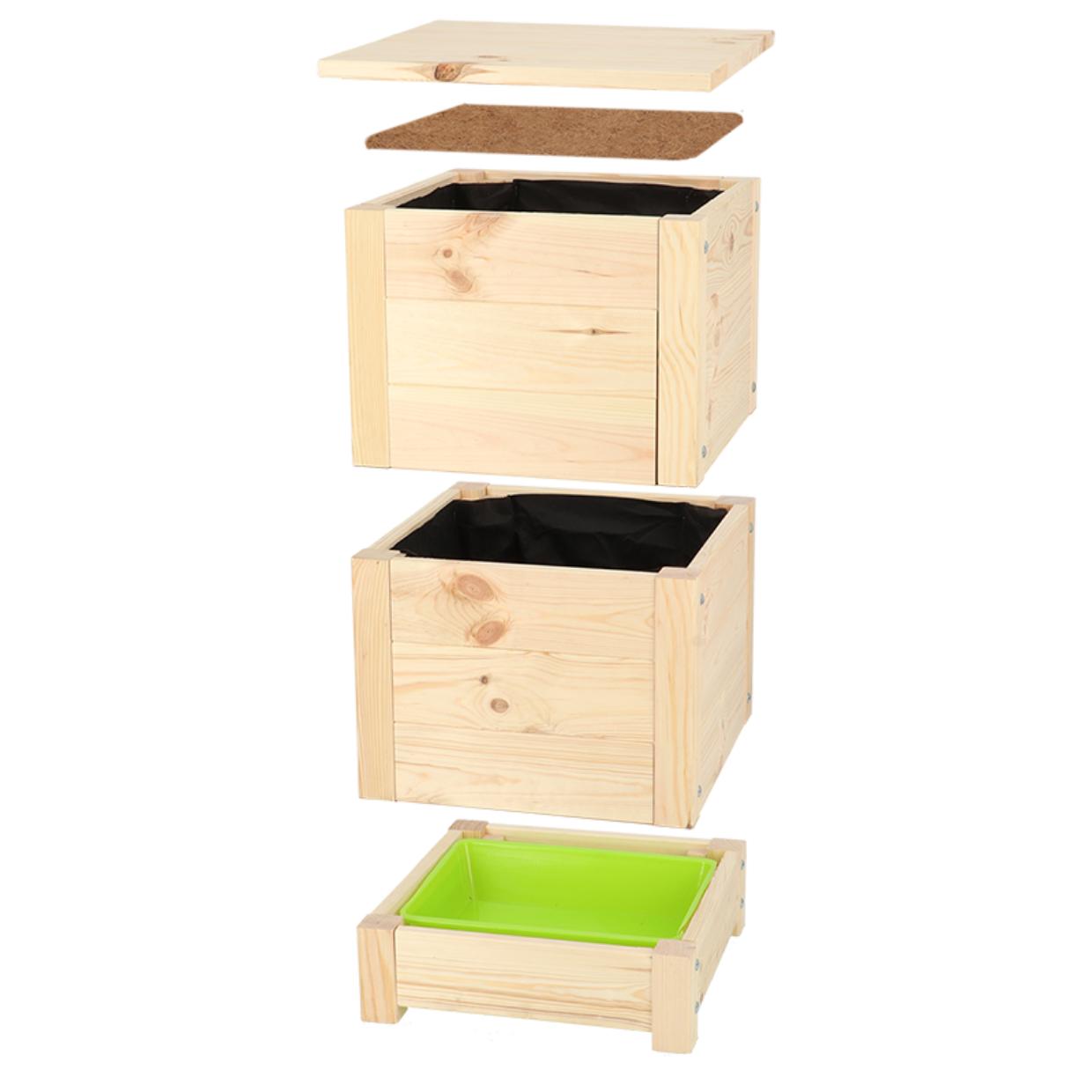 Lombricomposteur en bois naturel