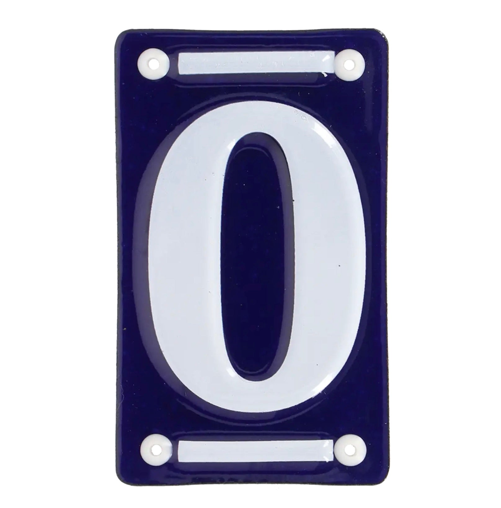 Numéro de maison en céramique - Bleu et blanc
