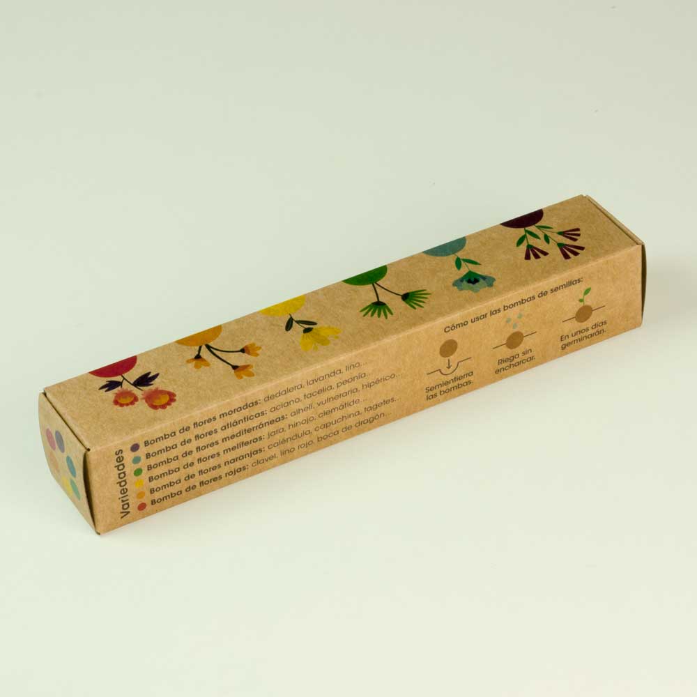 Pack de 6 bombes de graines de fleurs sauvages