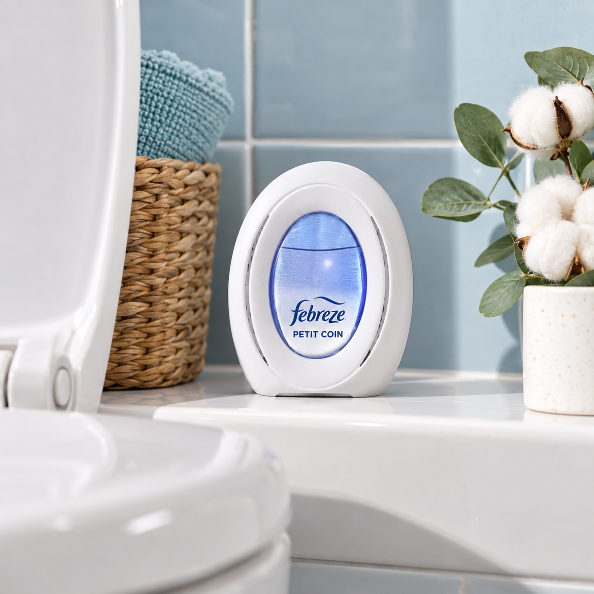 Febreze Petit Coin – Désodorisant WC Pureté de Coton – 7,5 ml