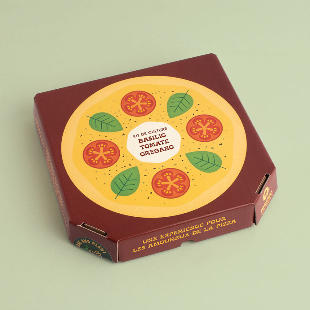 Kit de culture Pizza Lovers – Basilic, Tomate et Origan