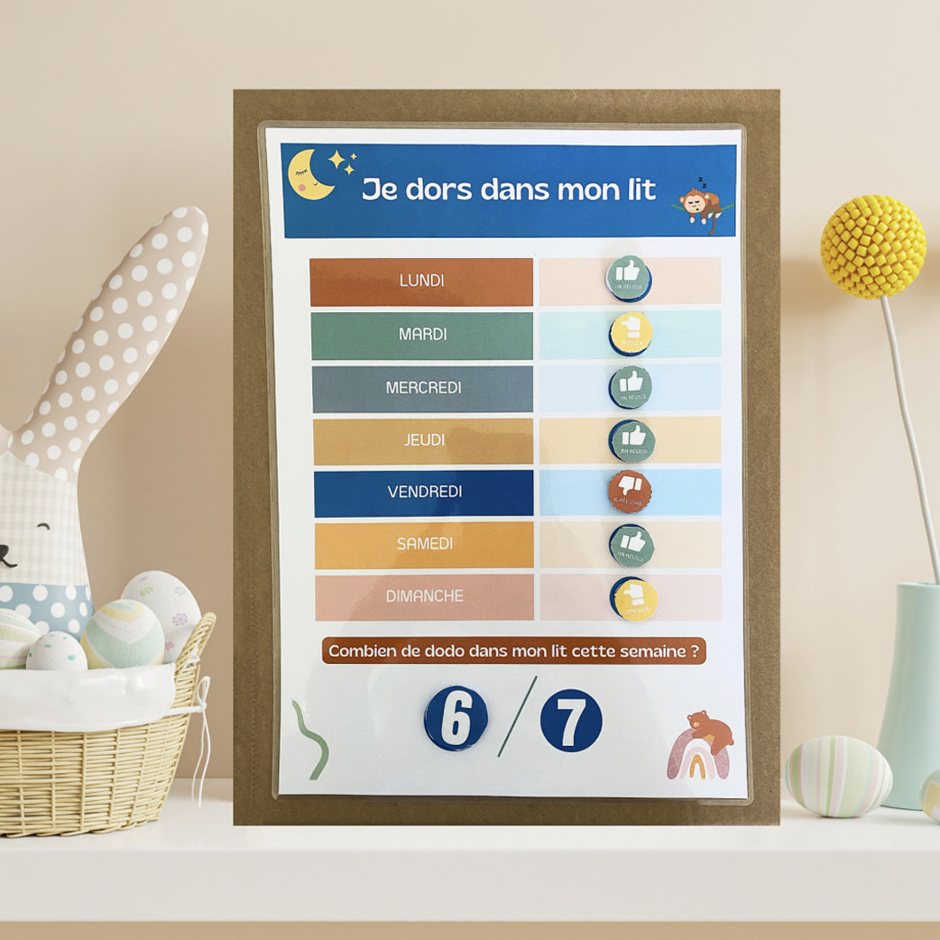 J’apprends à dormir dans mon lit