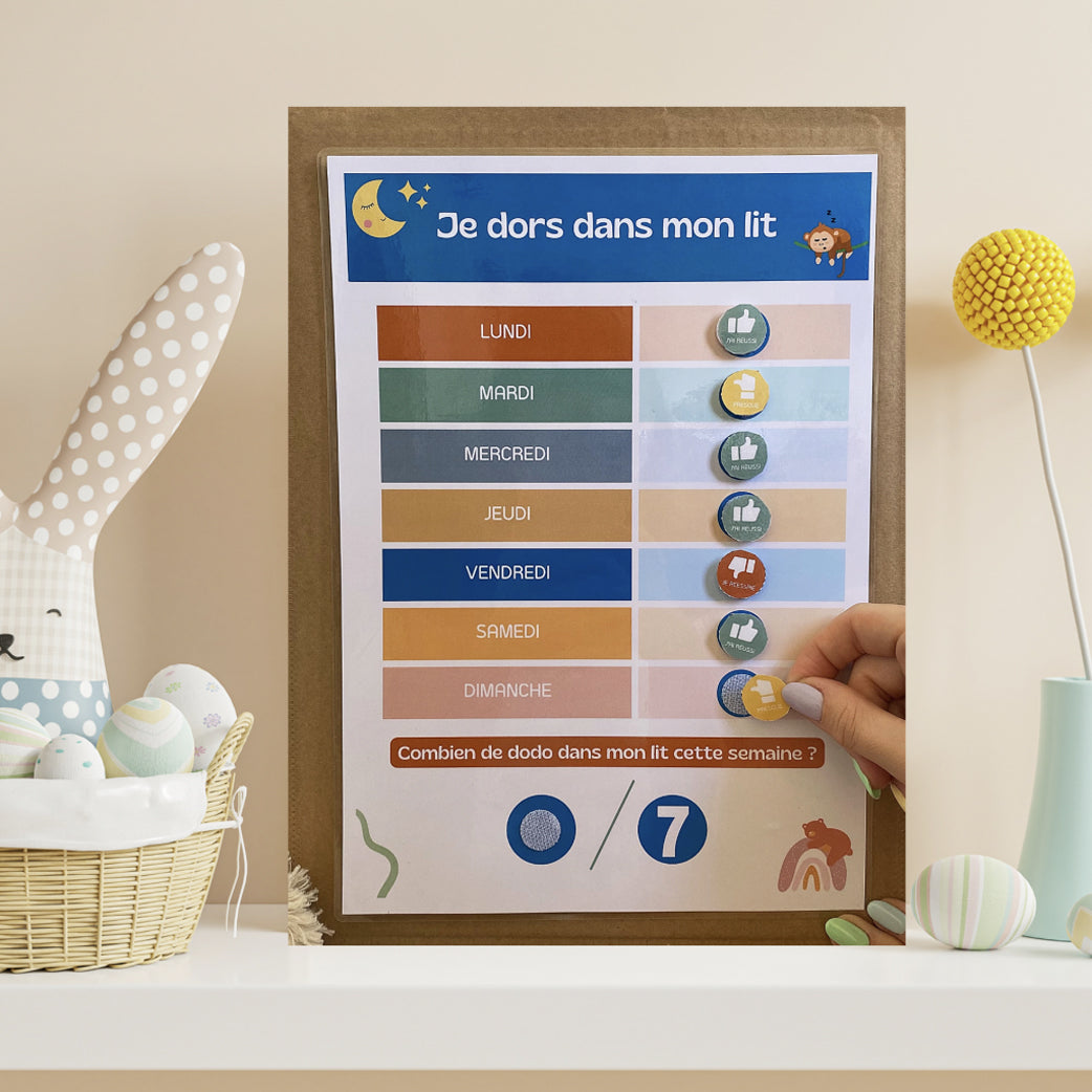 J’apprends à dormir dans mon lit