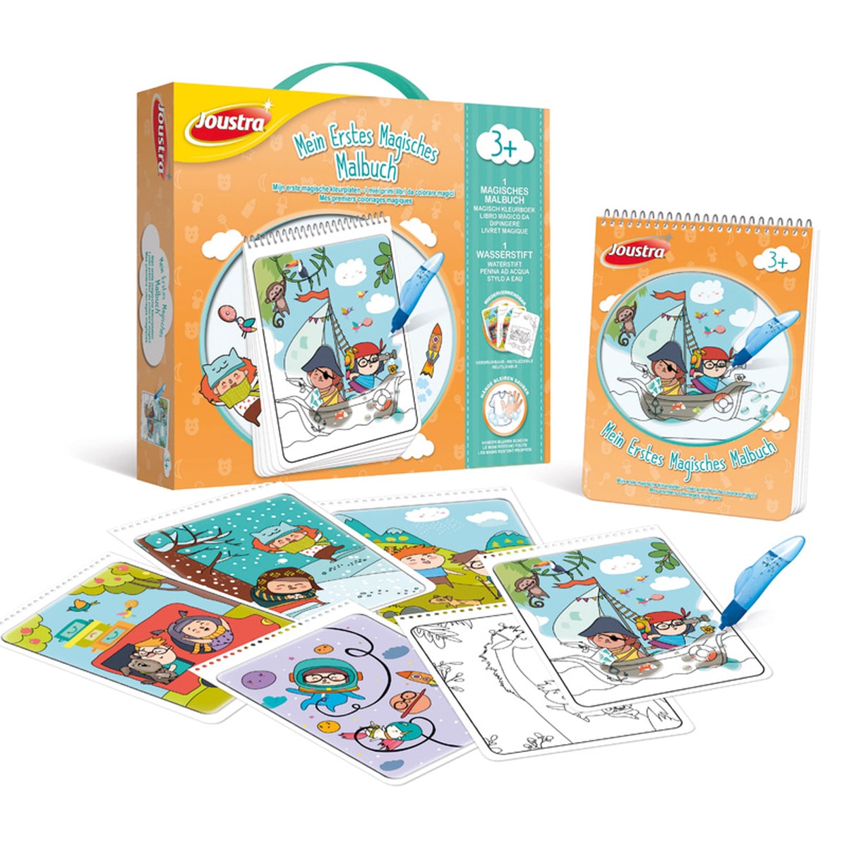 Carnet de coloriage à l'eau réutilisable