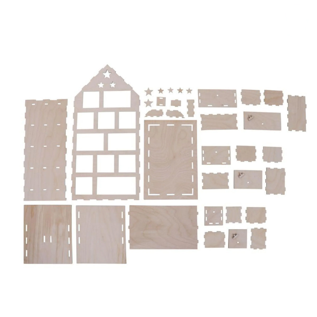 Kit calendrier de l'Avent maison en bois à faire soi-même