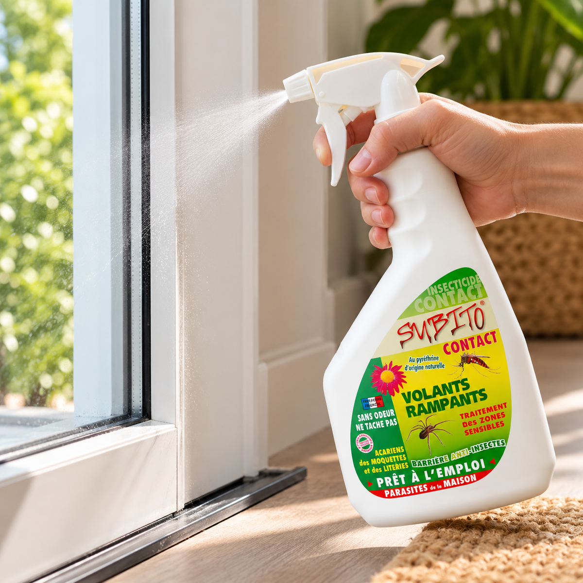 Subito Contact Barrière anti-insectes volants et rampants – 750 ml
