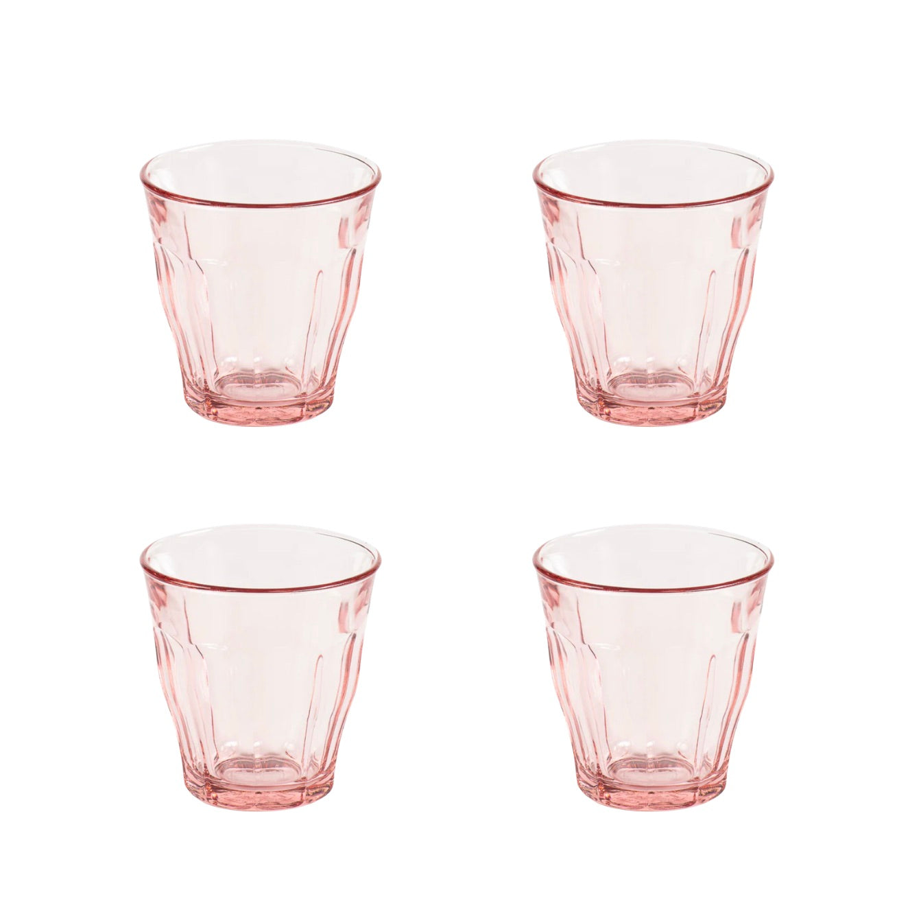 Pack de 4 verres Picardie rose - Duralex