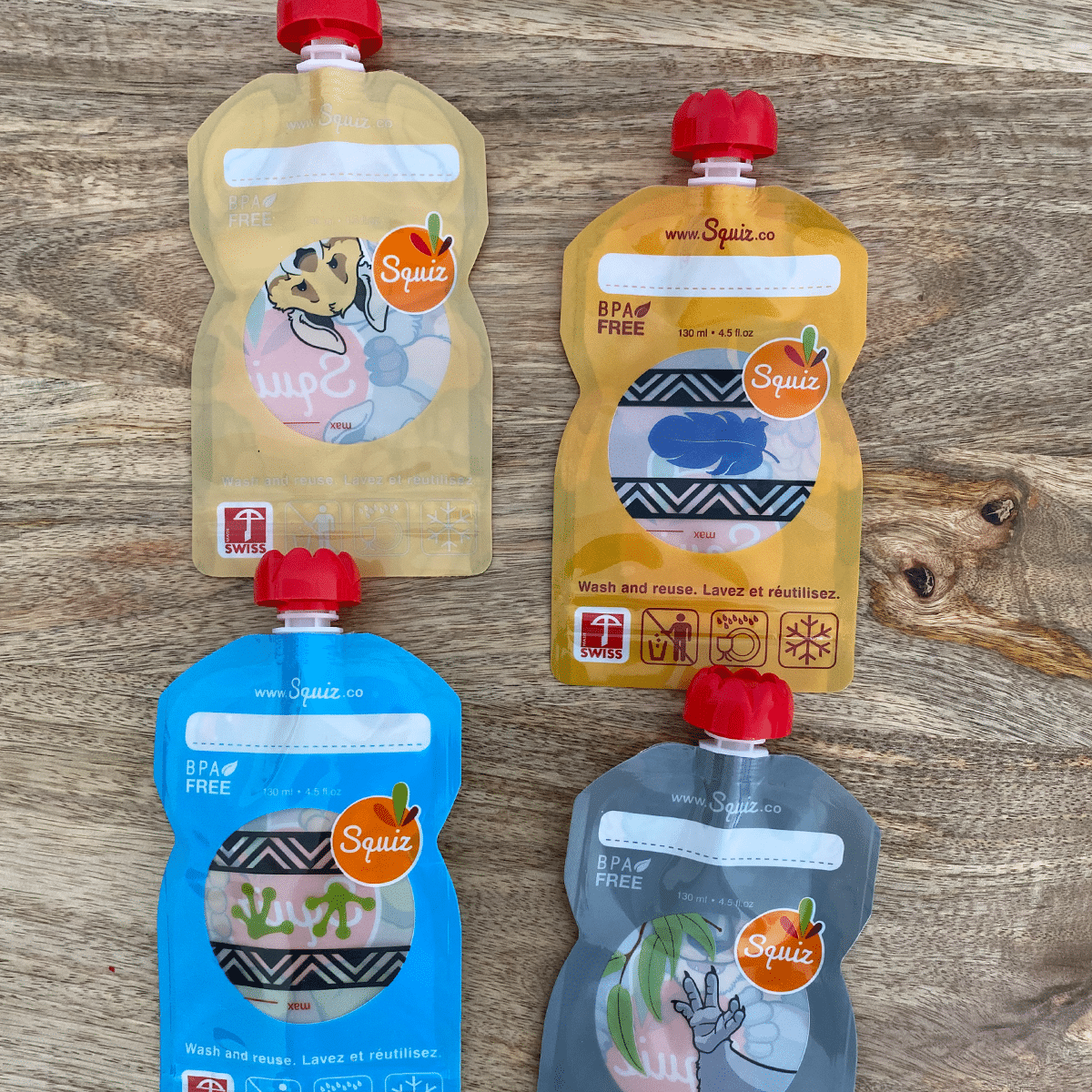 Gourde à compote réutilisable - 130 ml