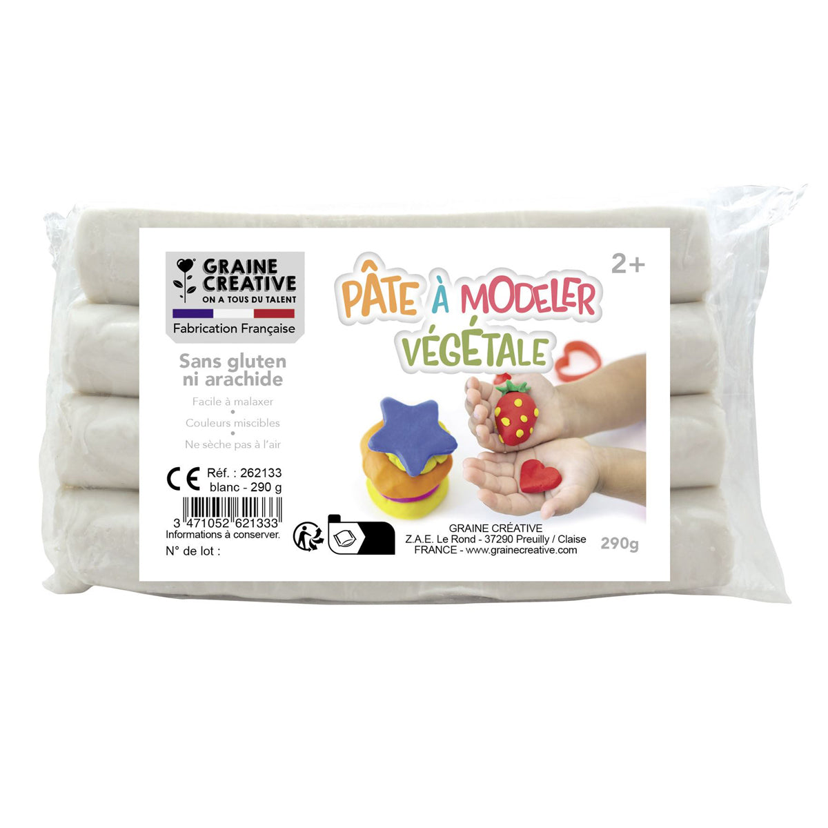 Kit 6 pâtes à modeler végétales et ses accessoires