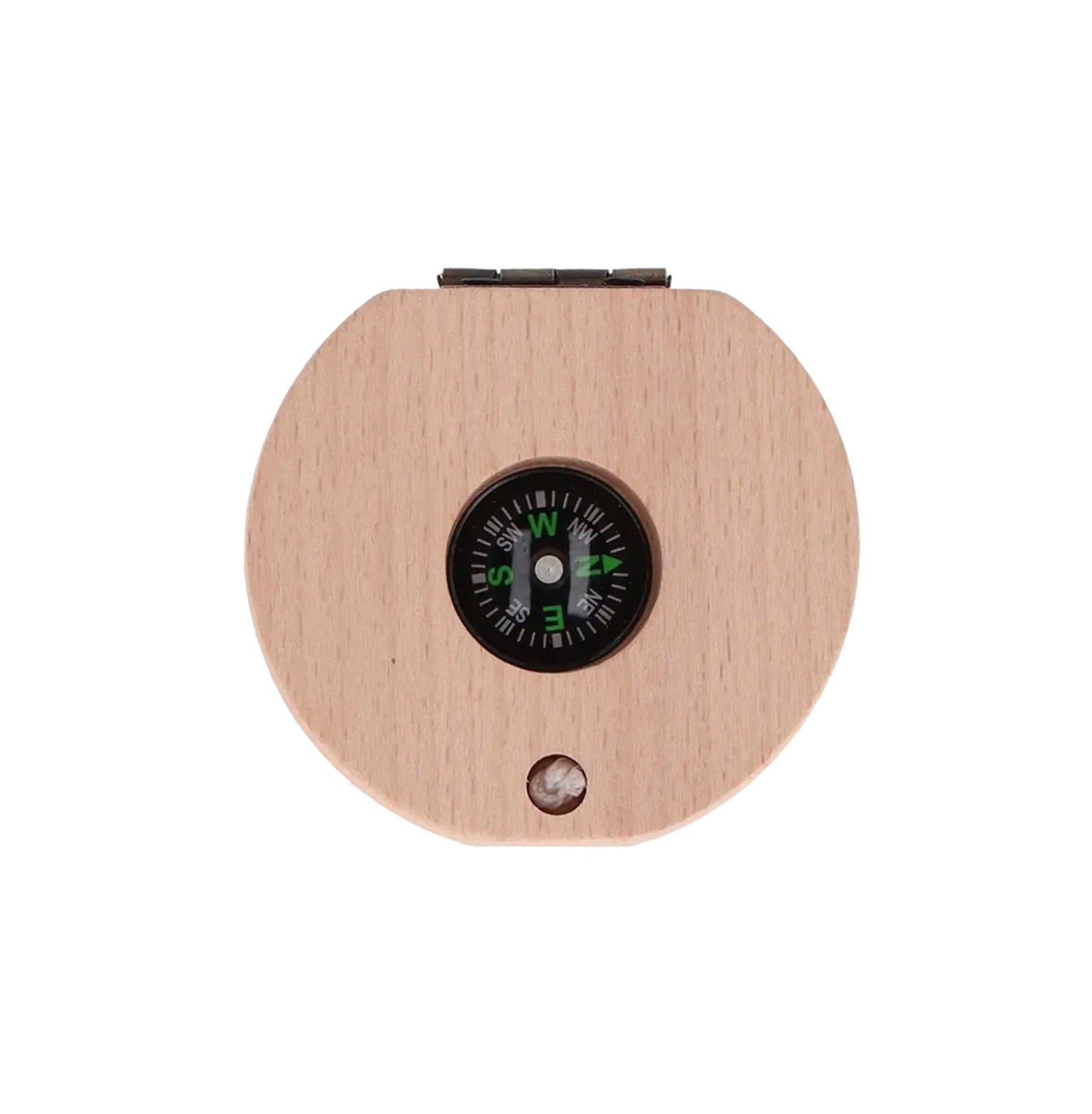 Cadran solaire de poche en bois