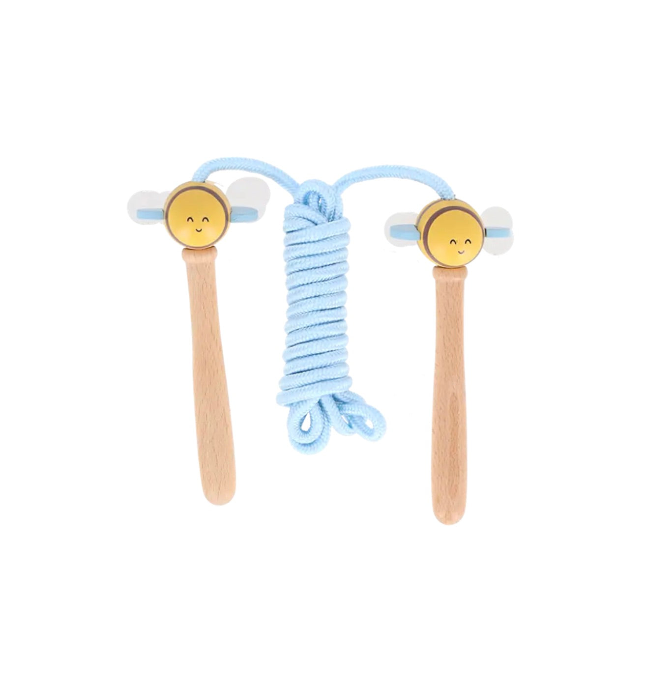 Corde à sauter enfant avec poignées en bois