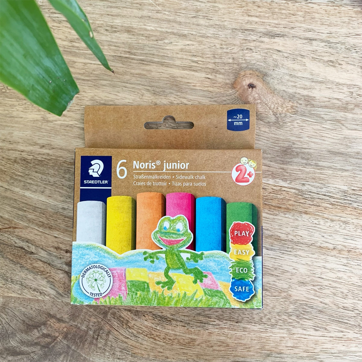 Pack de 6 craies géantes de couleurs pour l'extérieur