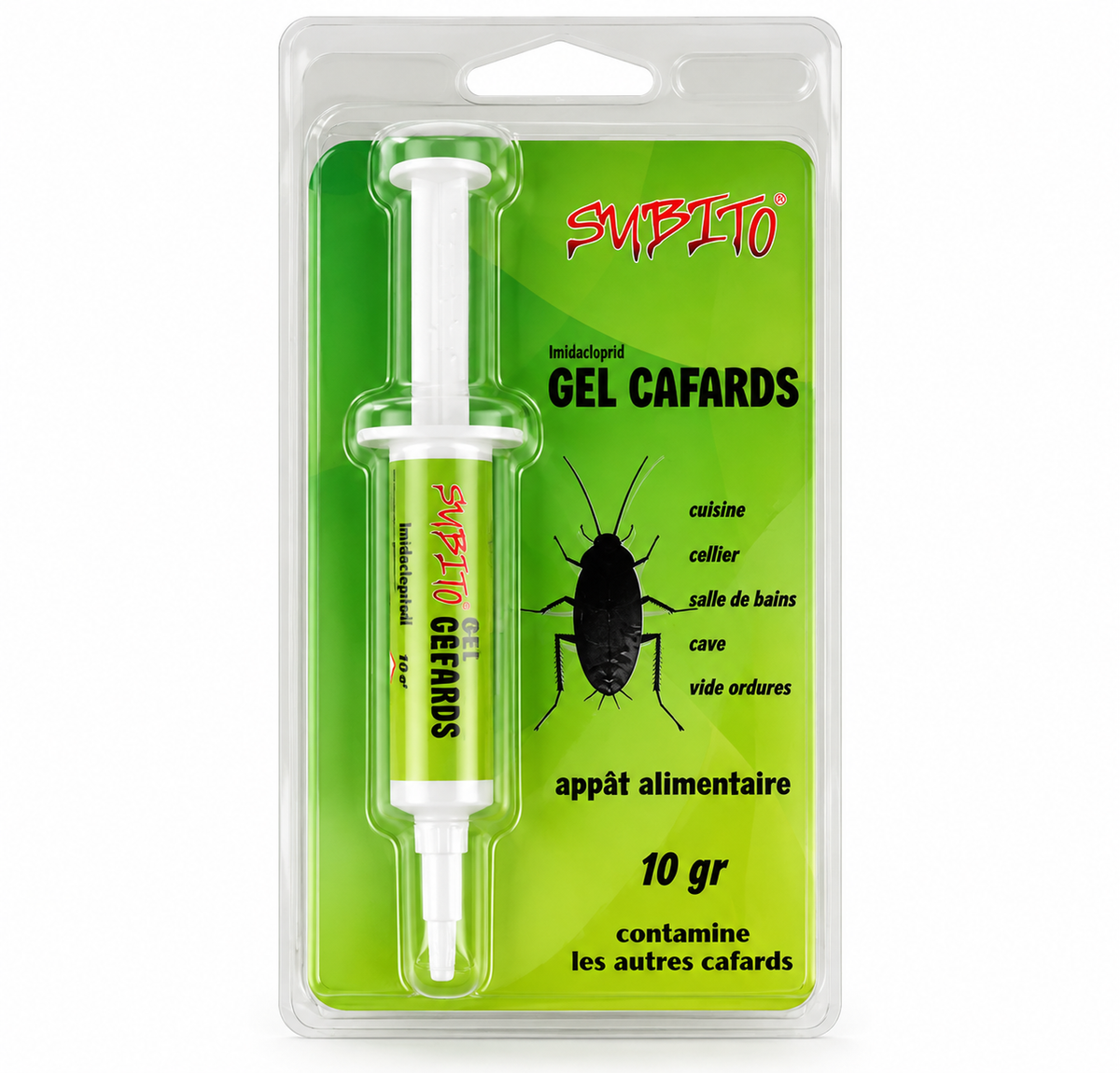 Gel appât anti-cafards et blattes Subito – 10 g