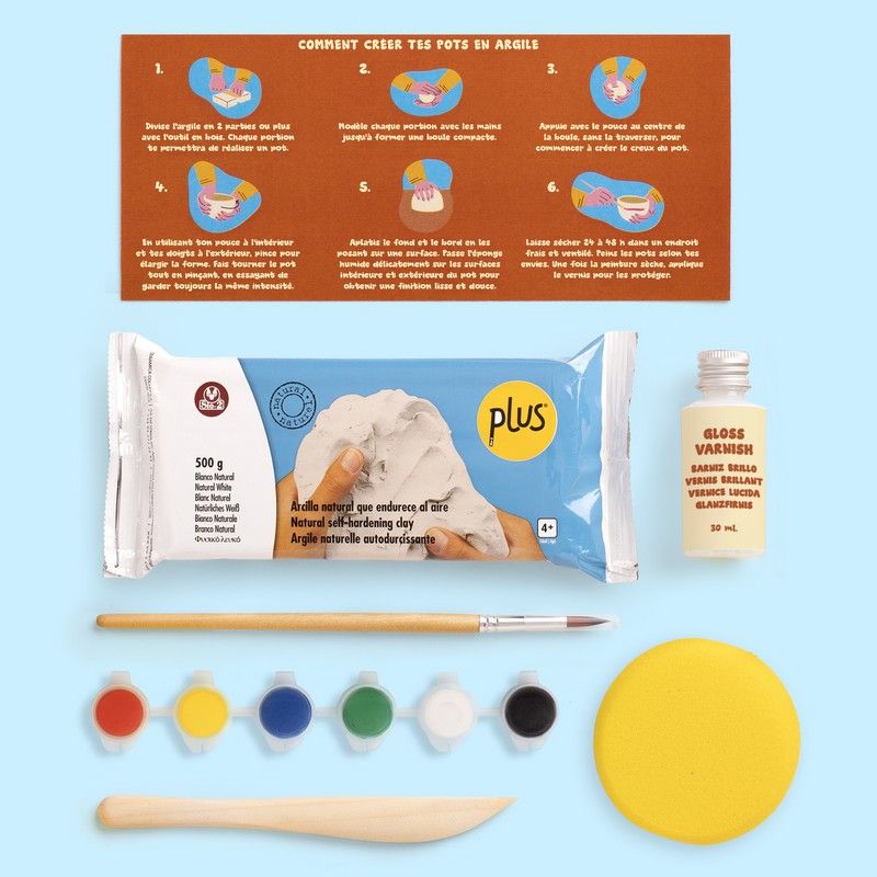 Kit DIY Crée tes pots en argile